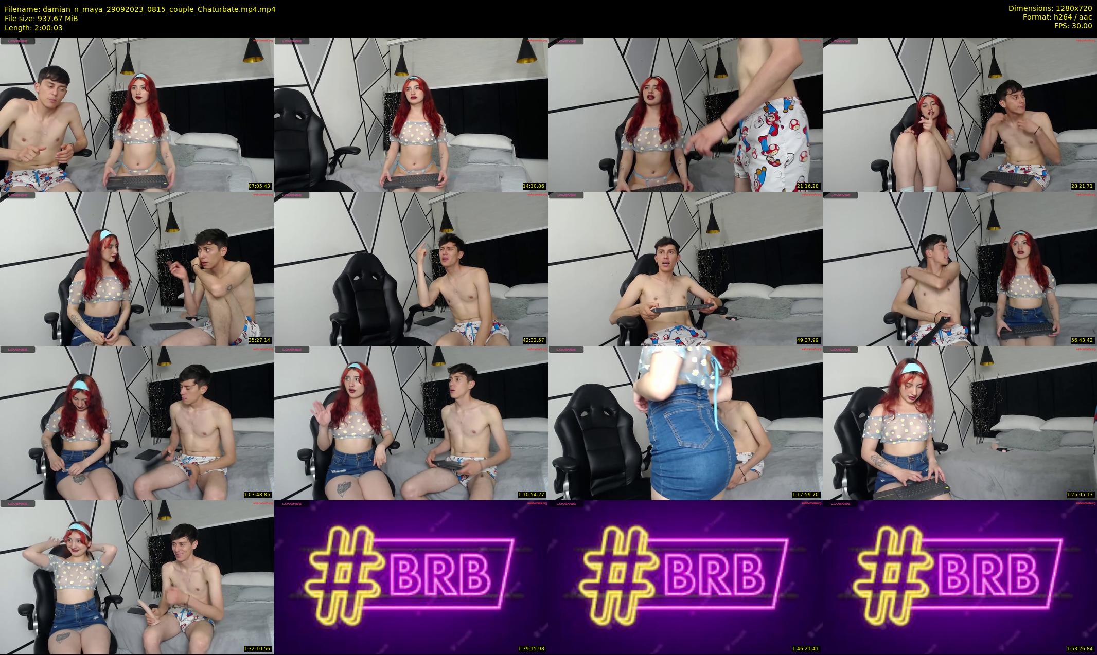 damian_n_maya — 121 minute Chaturbate couple cam show recording, 720p, Sep 29, 2023