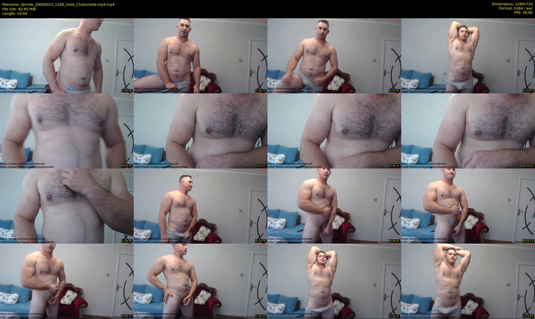 djmute — 15 minute Chaturbate male cam show recording, 720p, Sep 29, 2023