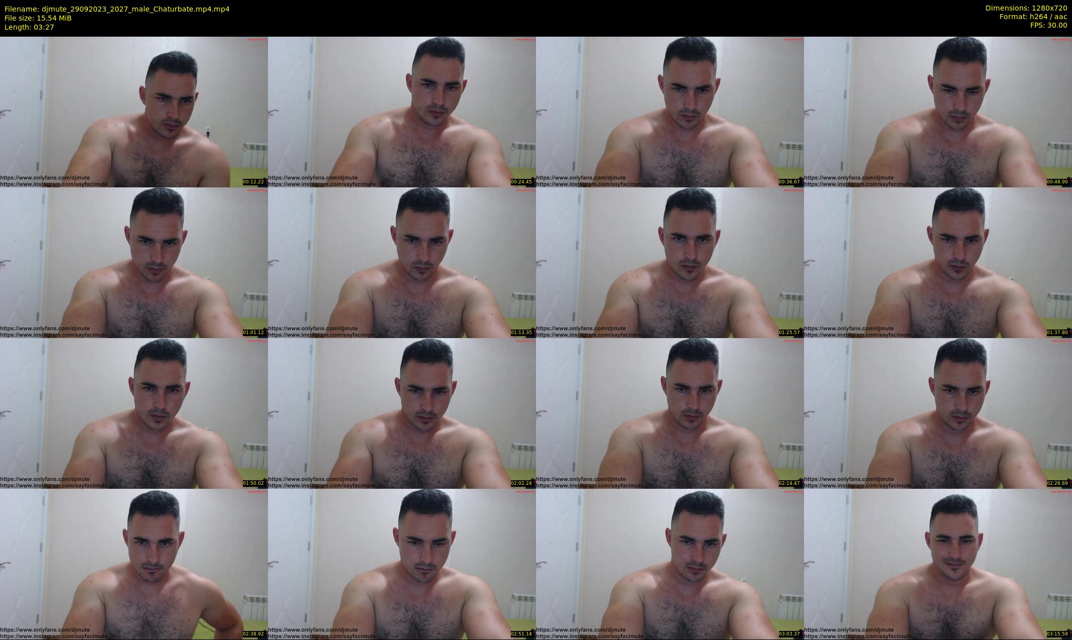 djmute — 4 minute Chaturbate male cam show recording, 720p, Sep 29, 2023