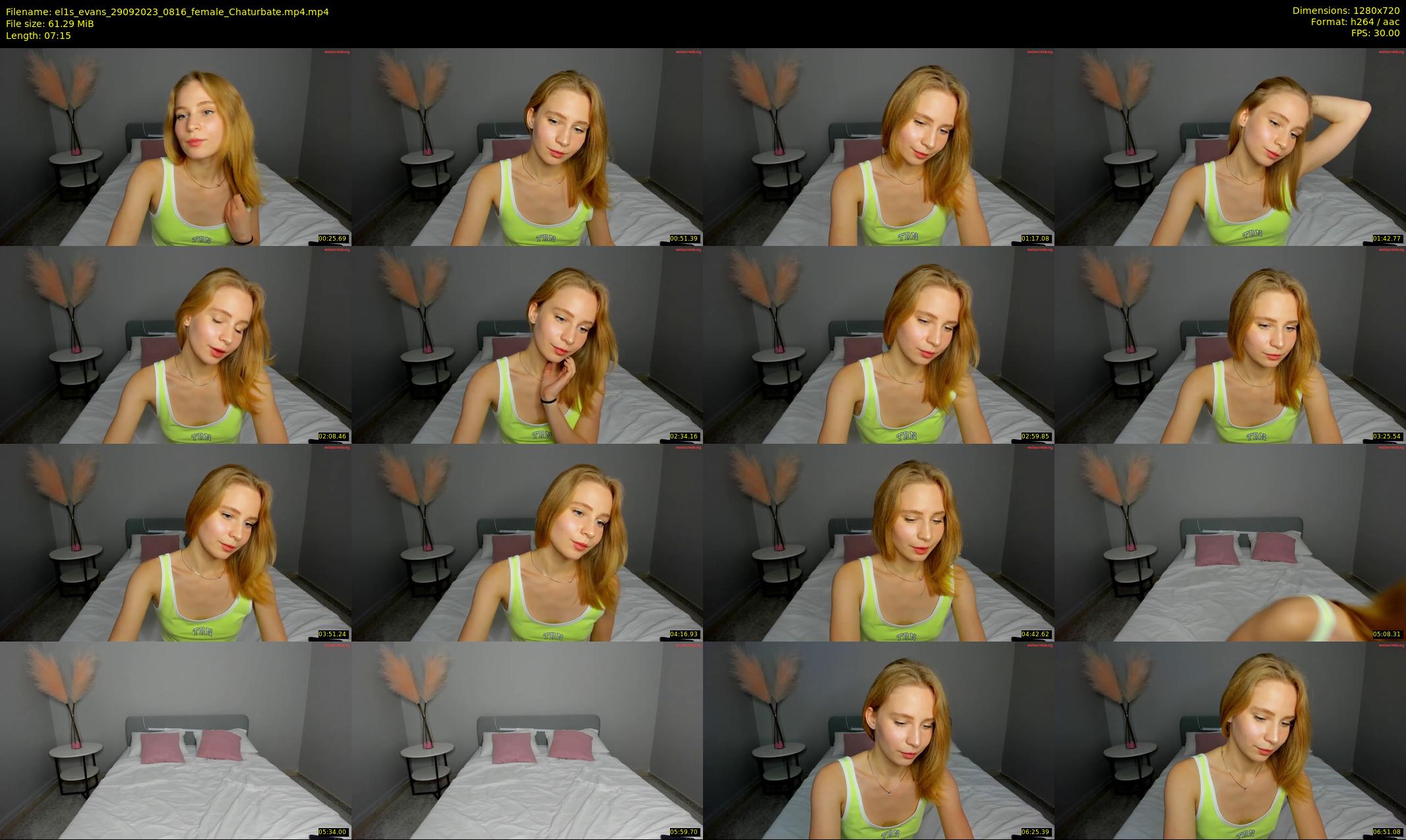 el1s_evans — 8 minute Chaturbate female cam show recording, 720p, Sep 29, 2023