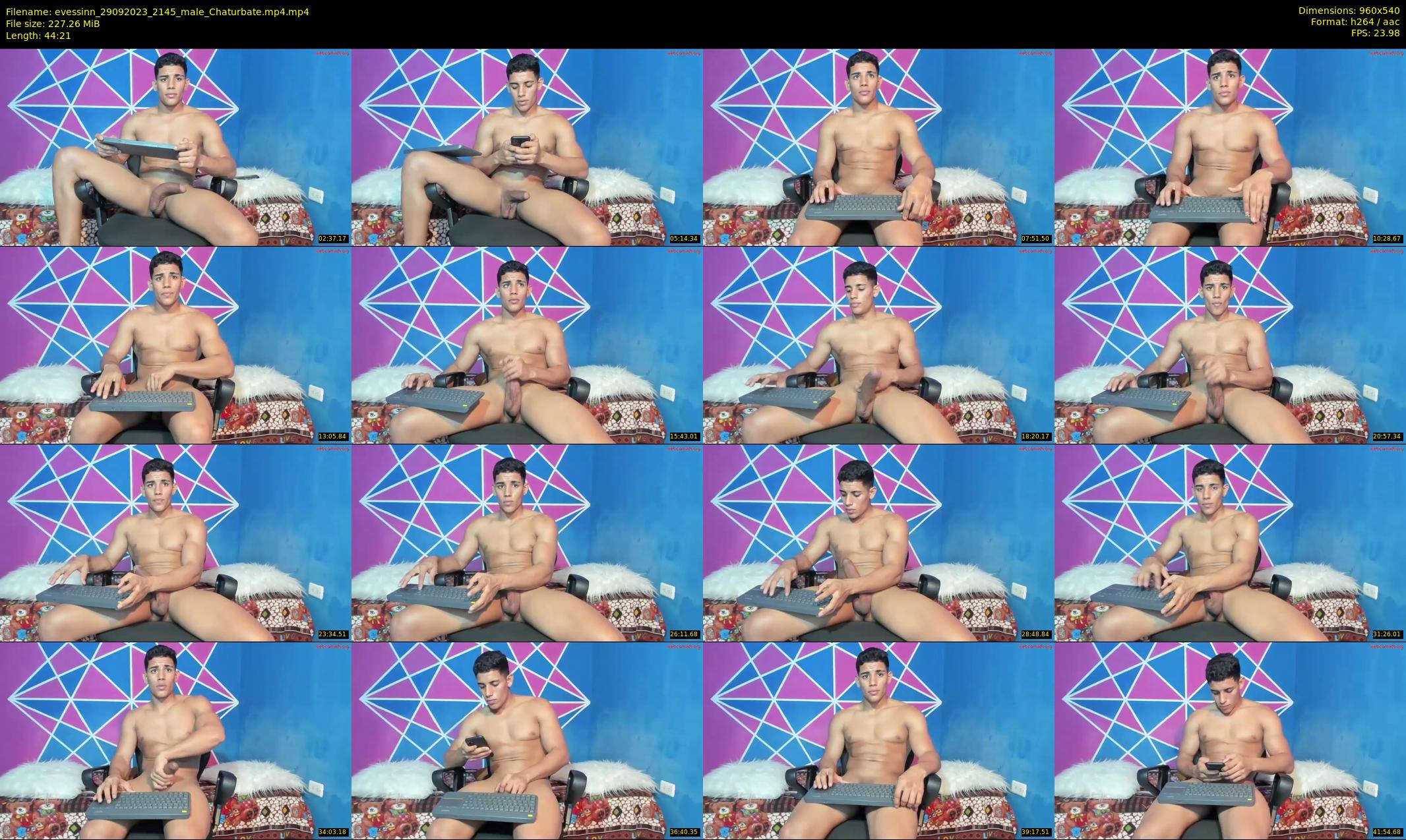 evessinn — 45 minute Chaturbate male cam show recording, 480p, Sep 29, 2023