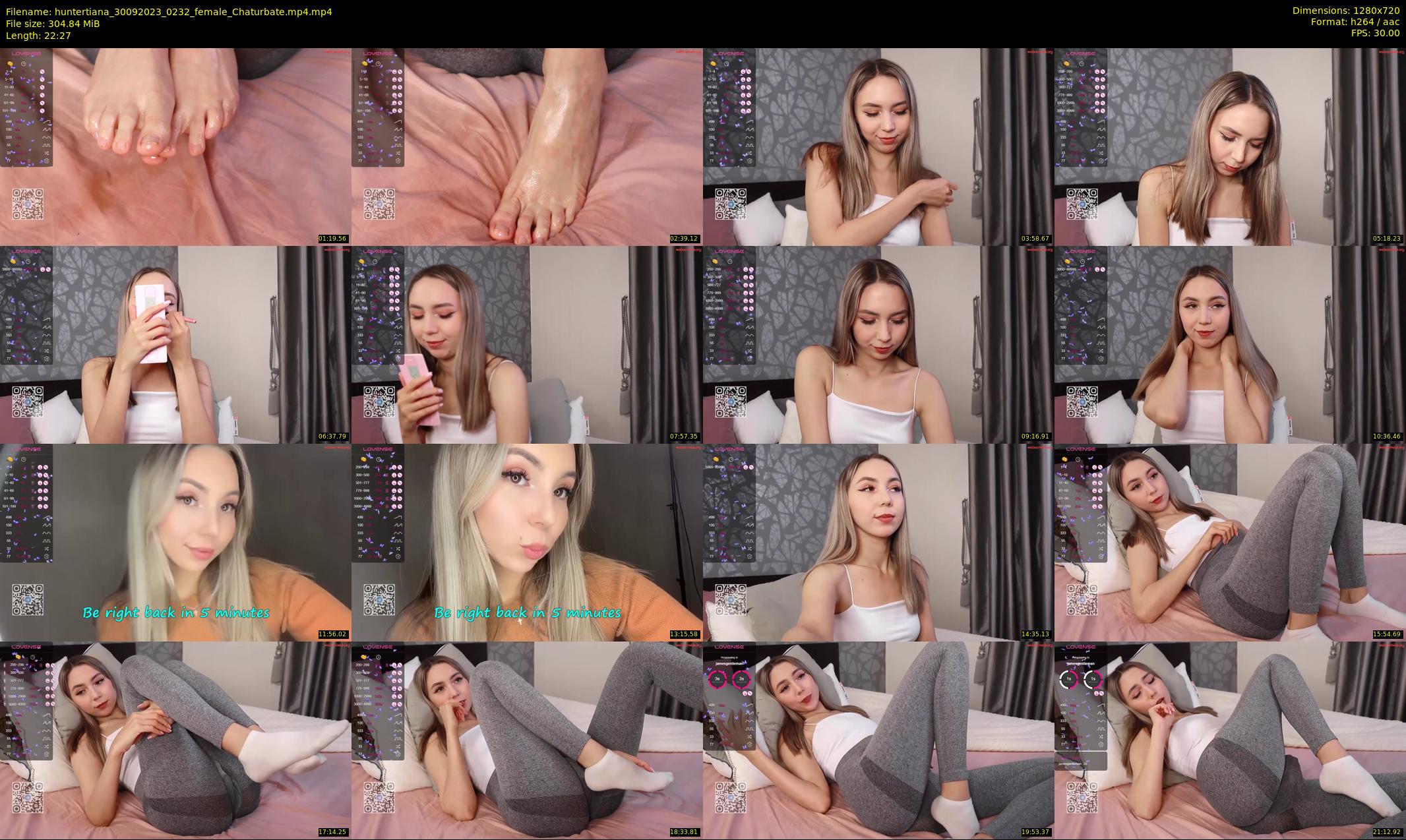 huntertiana — 23 minute Chaturbate female cam show recording, 720p, Sep 30, 2023