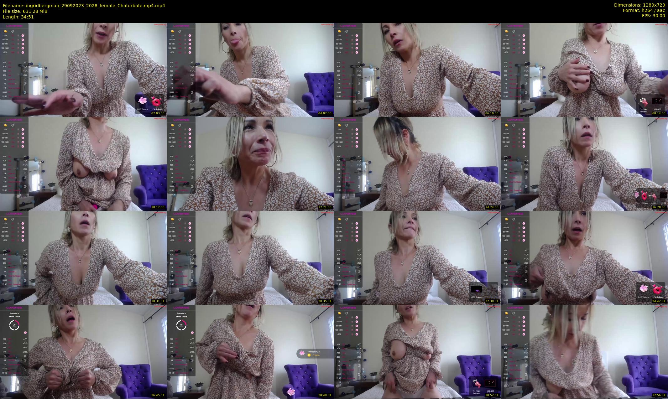 ingridbergman — 35 minute Chaturbate female cam show recording, 720p, Sep 29, 2023