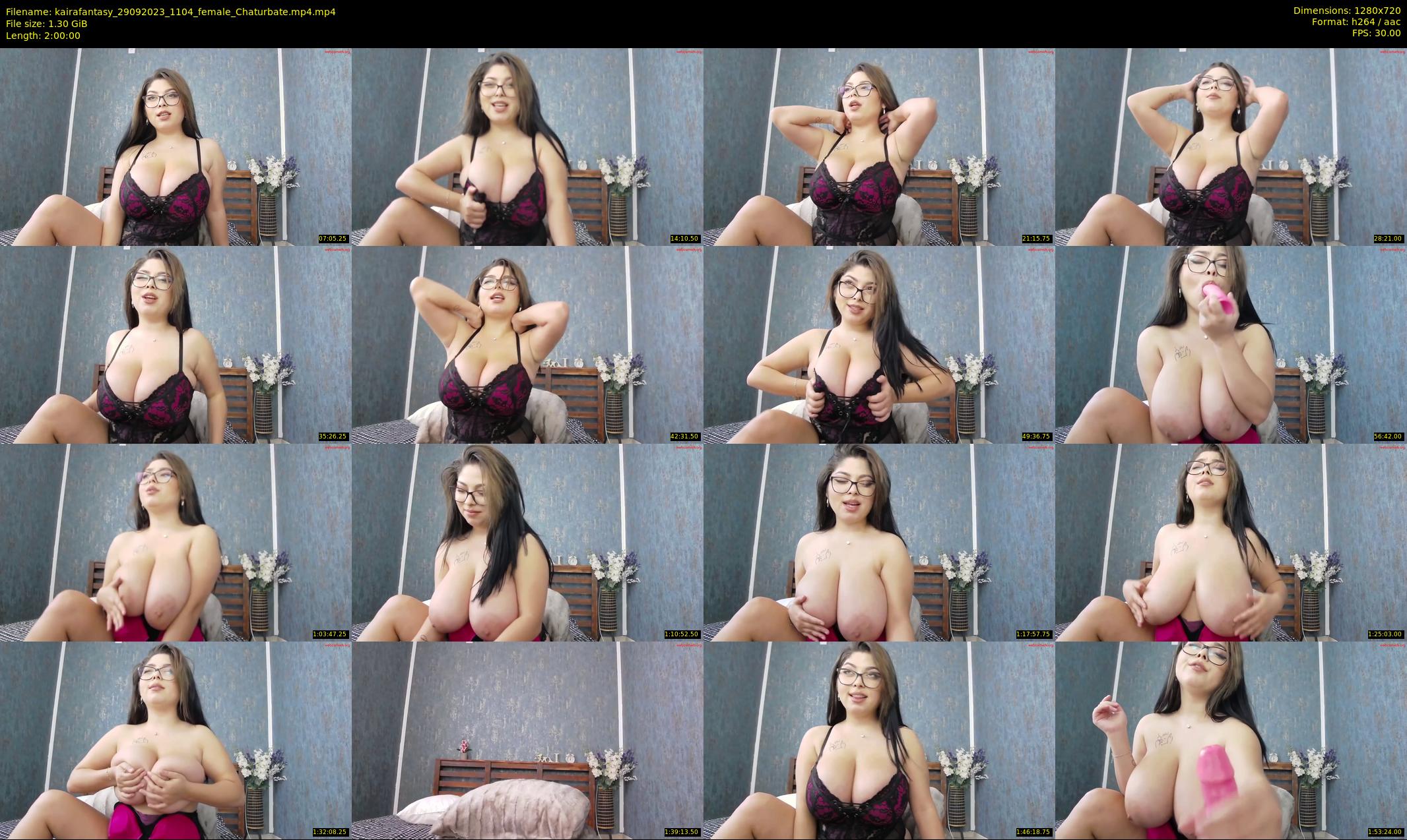 kairafantasy — 120 minute Chaturbate female cam show recording, 720p, Sep 29, 2023