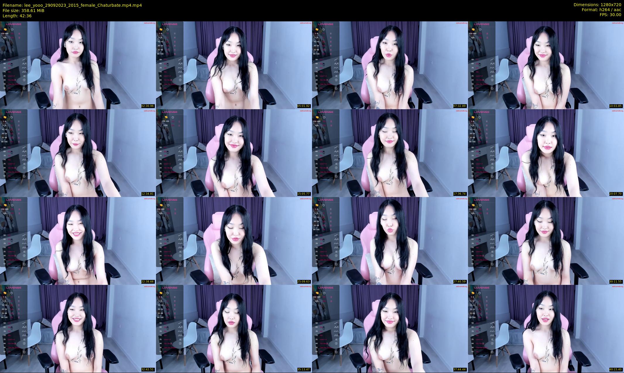 lee_yooo — 43 minute Chaturbate female cam show recording, 720p, Sep 29, 2023