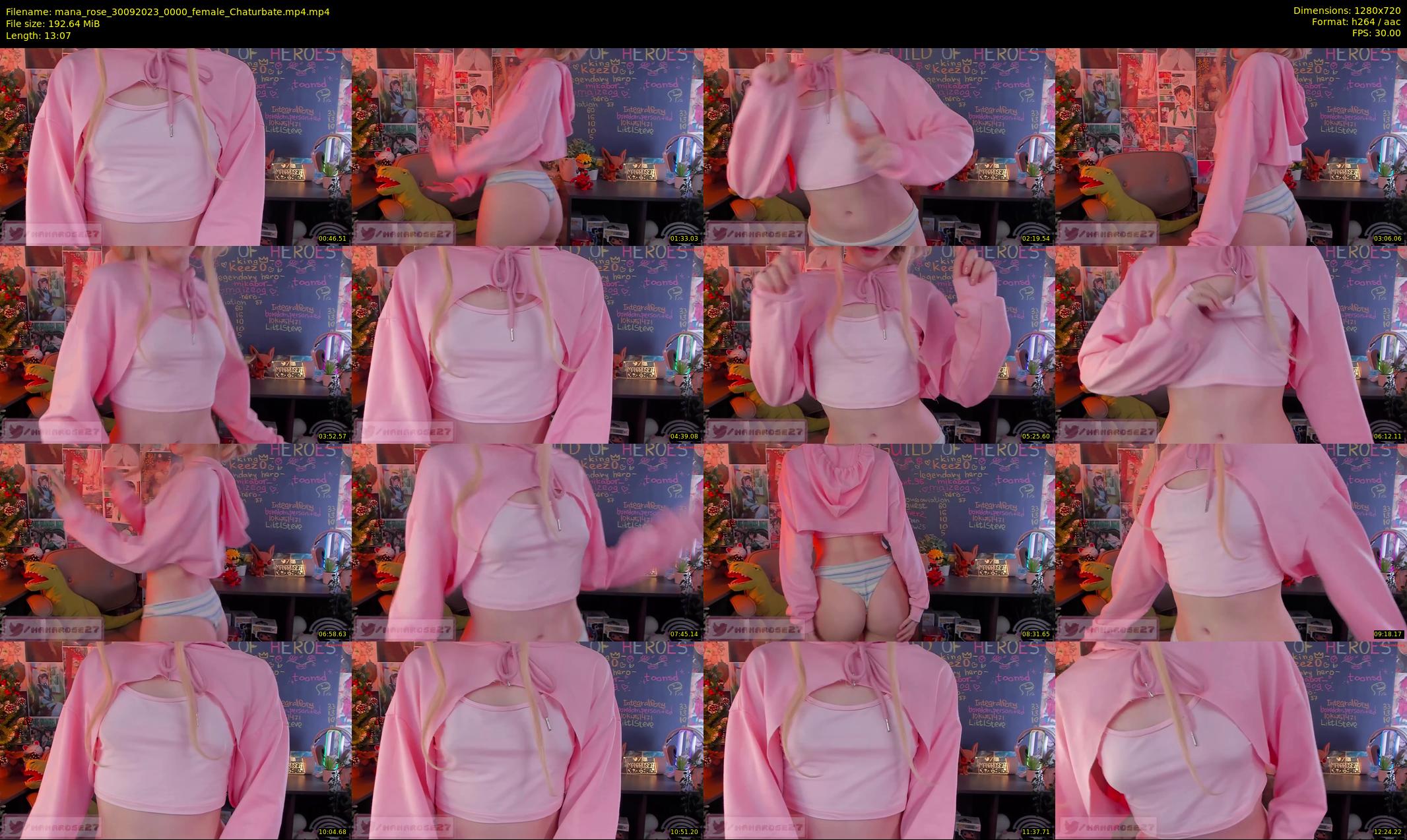 mana_rose — 14 minute Chaturbate female cam show recording, 720p, Sep 30, 2023