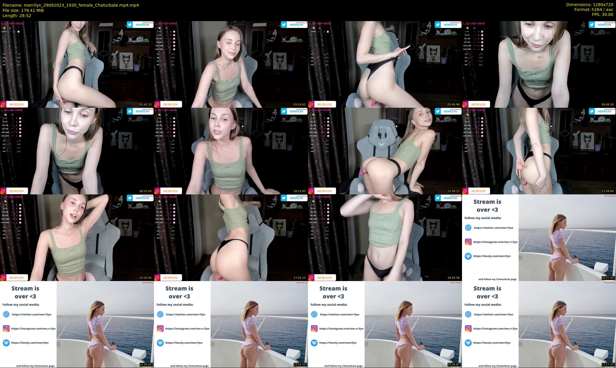 merrilyn — 29 minute Chaturbate female cam show recording, 720p, Sep 29, 2023