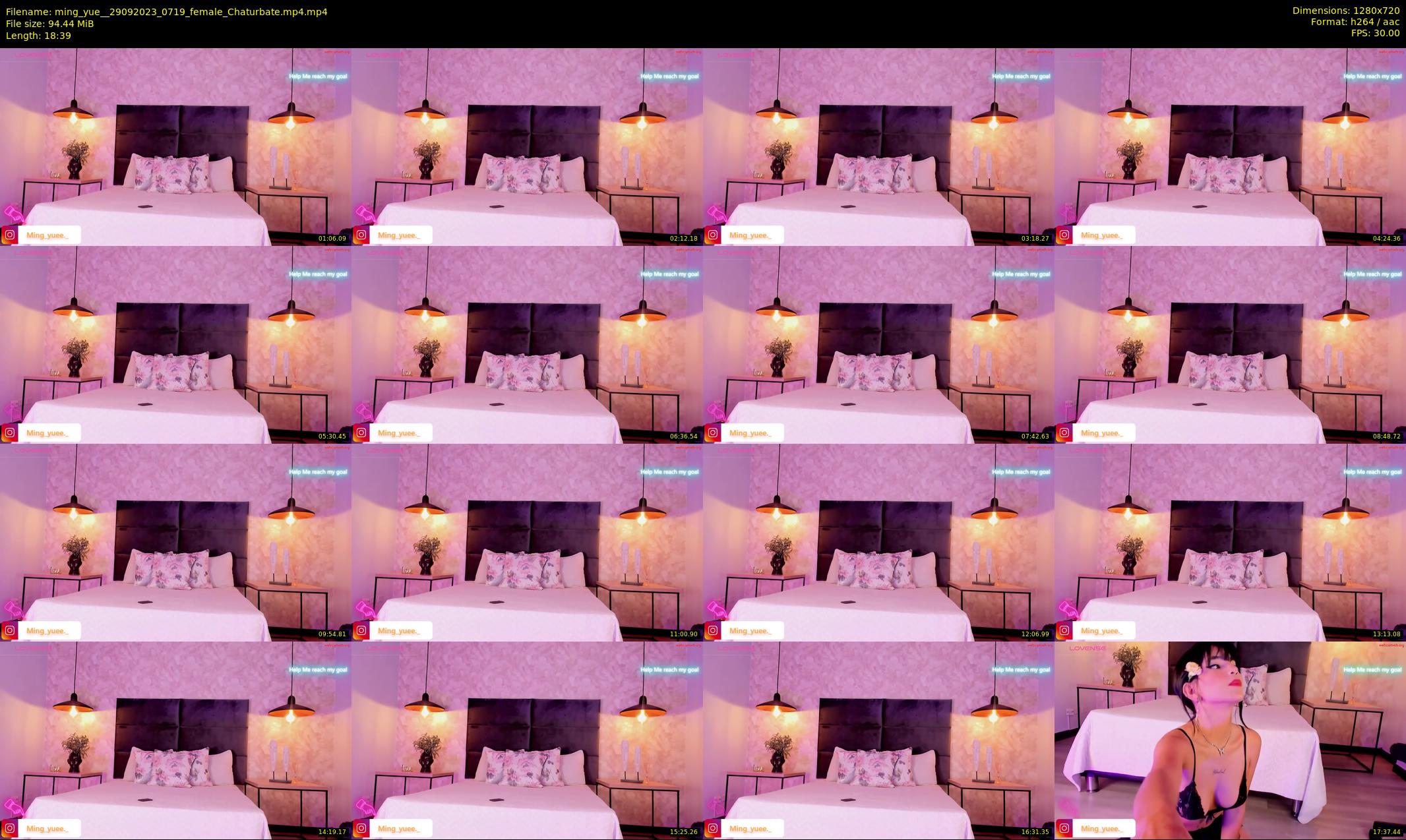 ming_yue_ — 19 minute Chaturbate female cam show recording, 720p, Sep 29, 2023