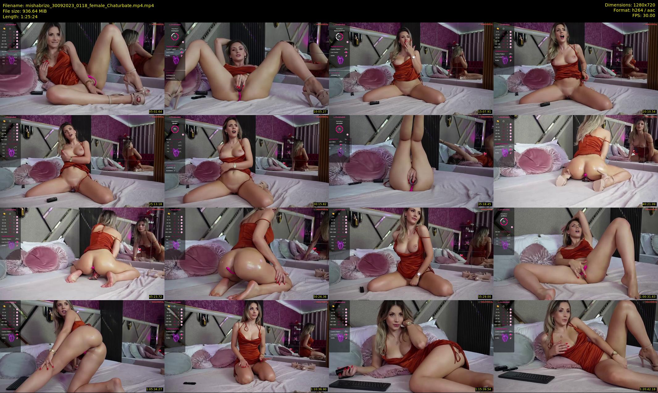 mishabrizo — 86 minute Chaturbate female cam show recording, 720p, Sep 30, 2023