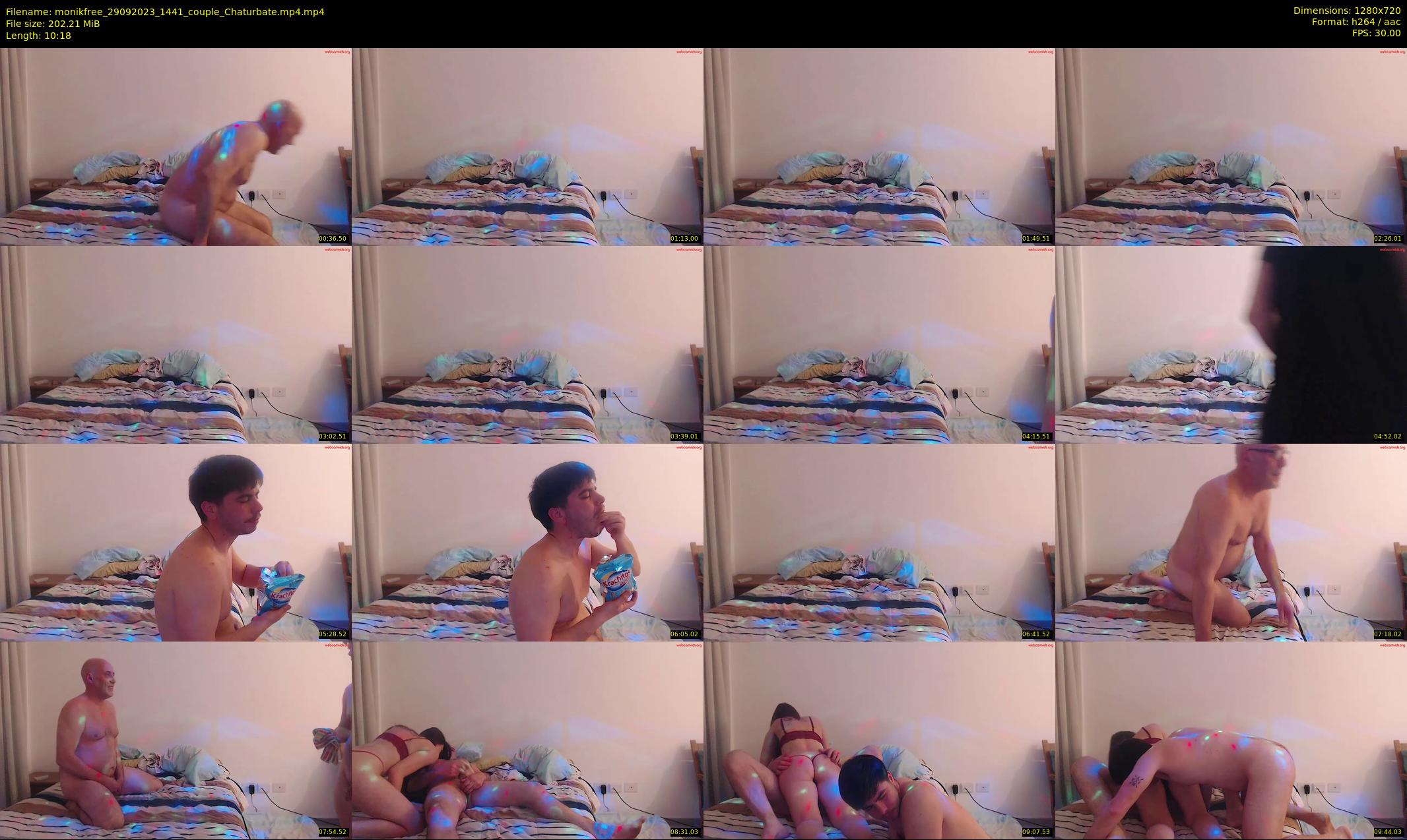 monikfree — 11 minute Chaturbate couple cam show recording, 720p, Sep 29, 2023