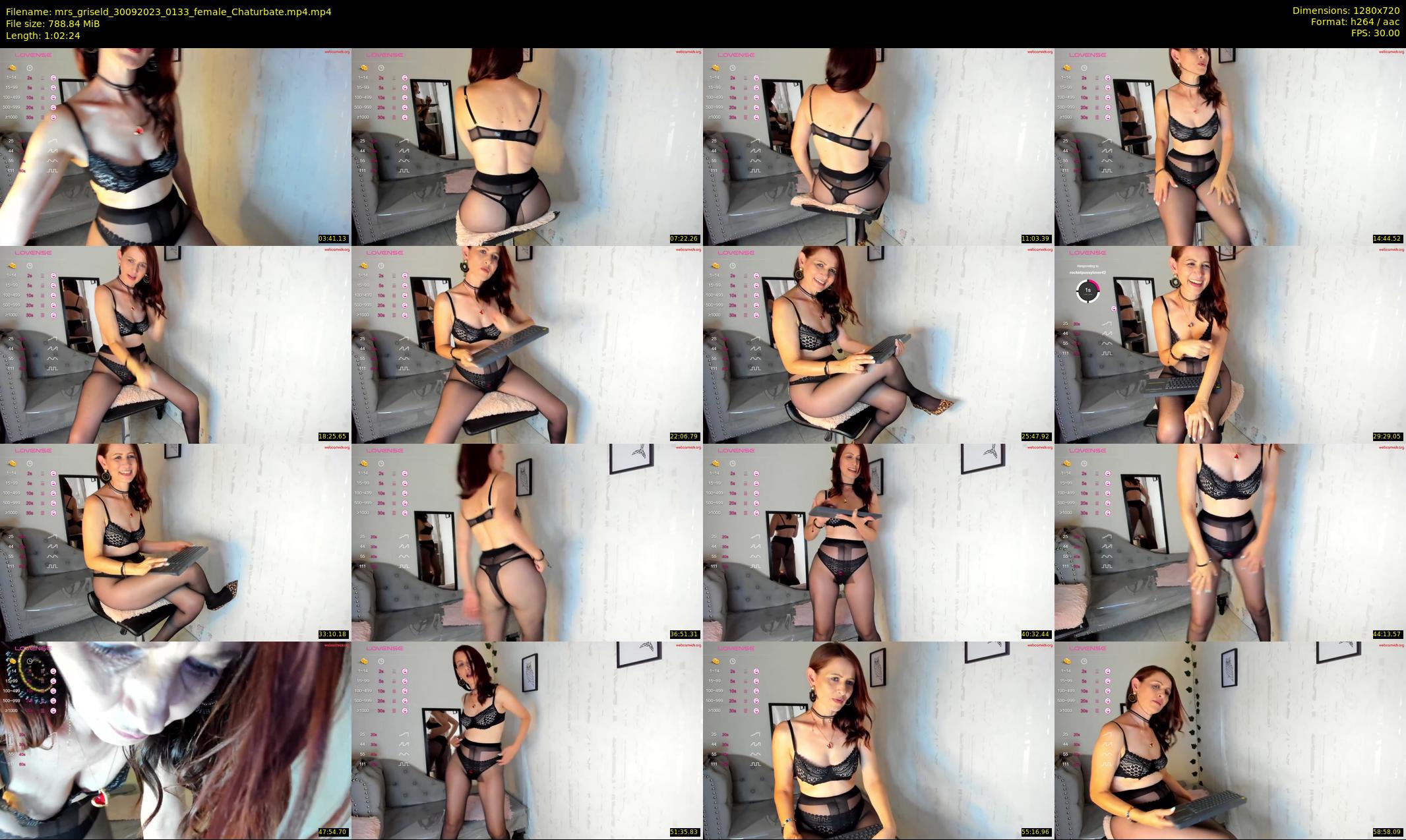 mrs_griseld — 63 minute Chaturbate female cam show recording, 720p, Sep 30, 2023
