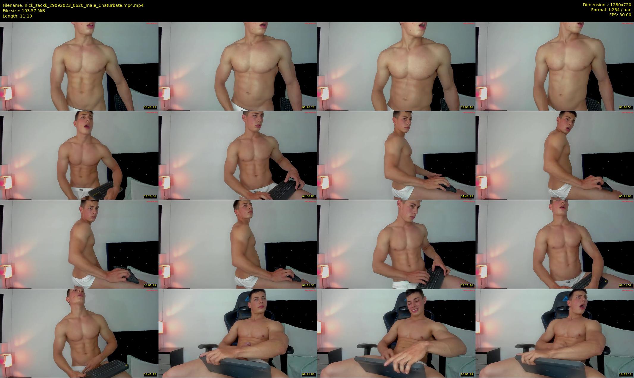 nick_zackk — 12 minute Chaturbate male cam show recording, 720p, Sep 29, 2023