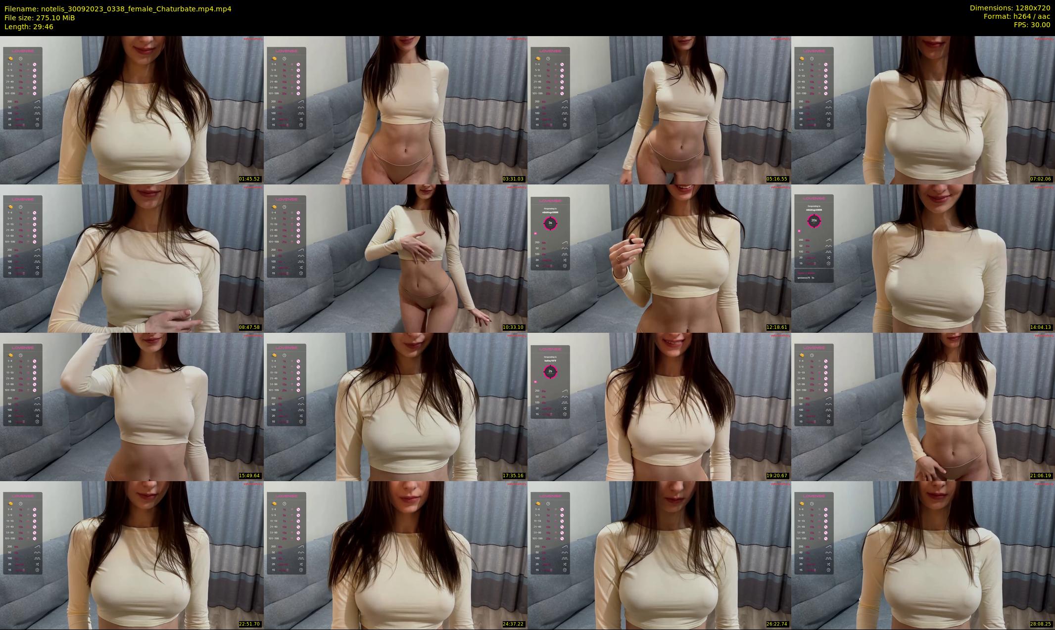 notelis — 30 minute Chaturbate female cam show recording, 720p, Sep 30, 2023