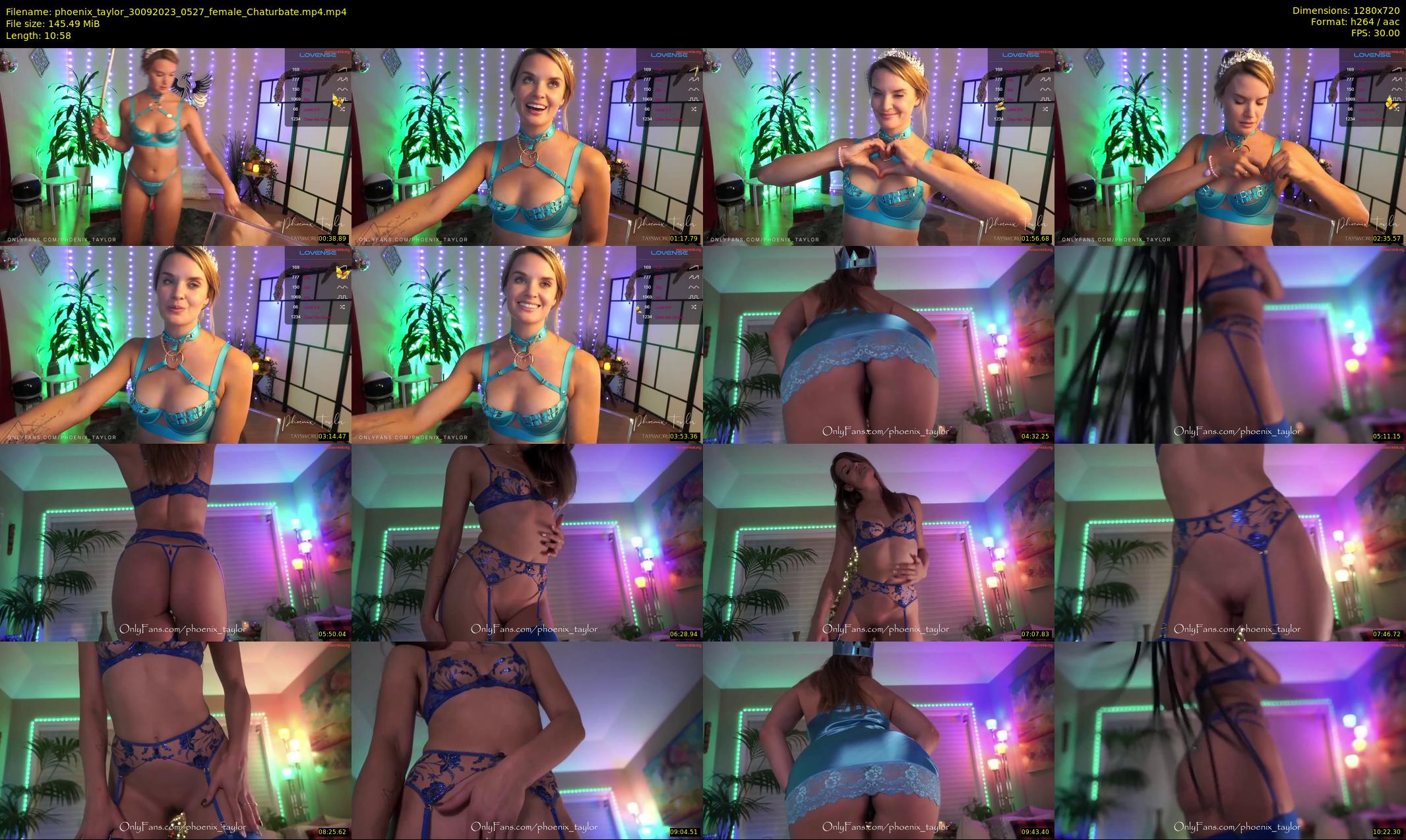 phoenix_taylor — 11 minute Chaturbate female cam show recording, 720p, Sep 30, 2023