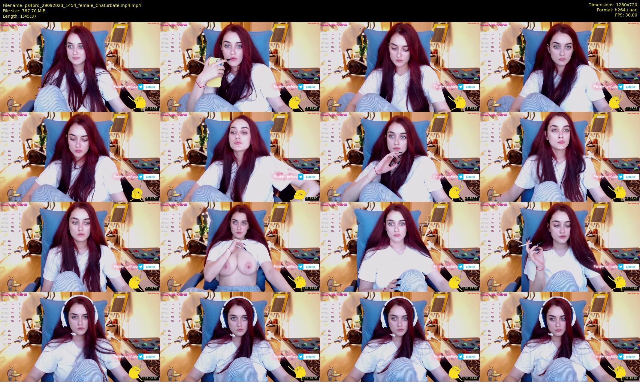 ps4pro — 106 minute Chaturbate female cam show recording, 720p, Sep 29, 2023