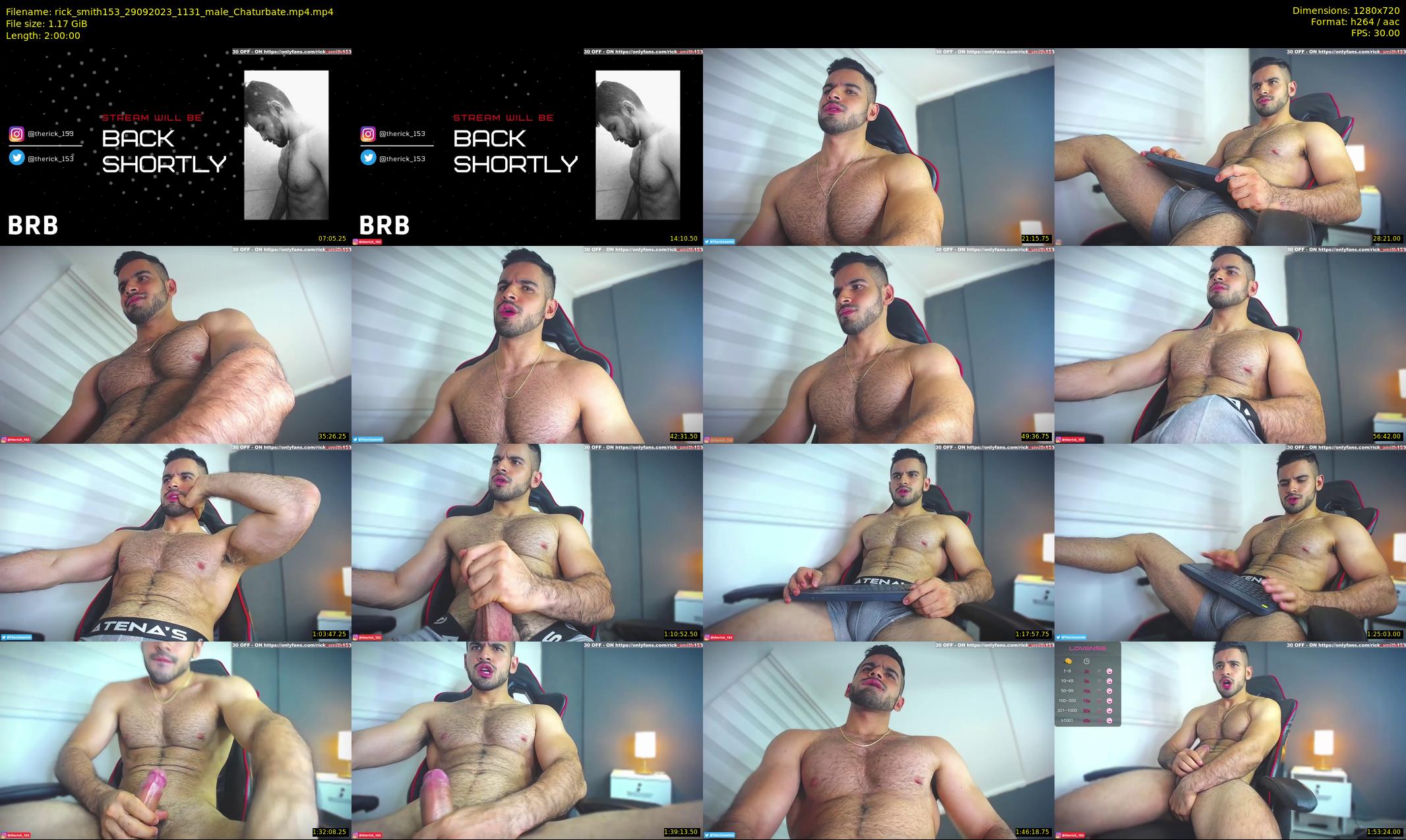 rick_smith153 — 120 minute Chaturbate male cam show recording, 720p, Sep 29, 2023