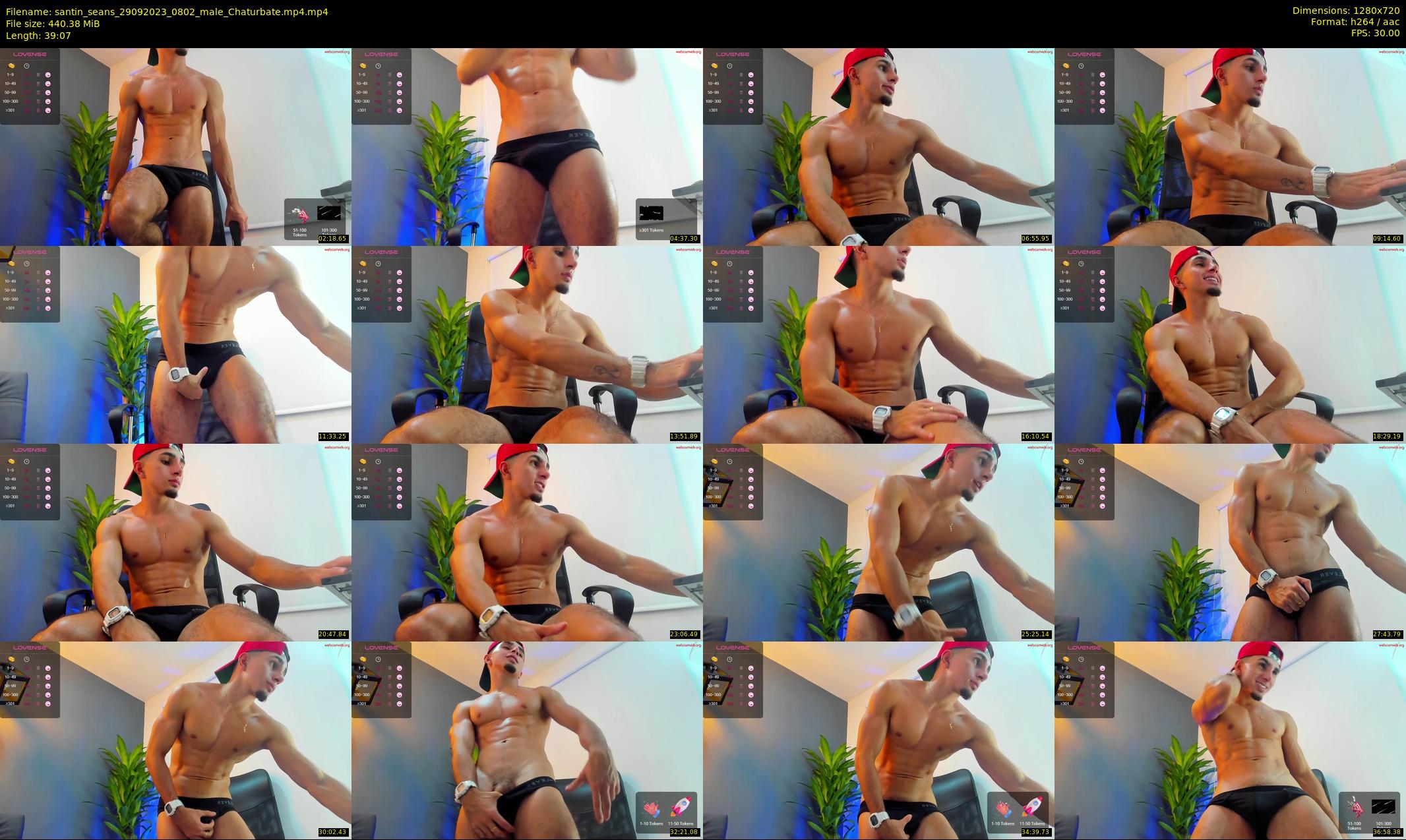 santin_seans — 40 minute Chaturbate male cam show recording, 720p, Sep 29, 2023