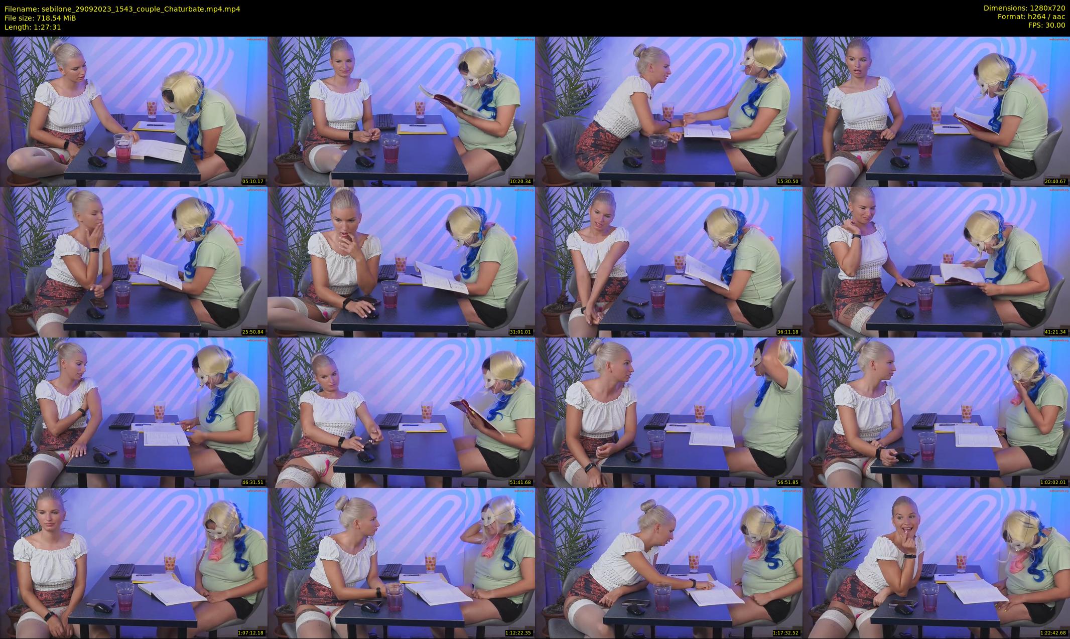 sebilone — 88 minute Chaturbate couple cam show recording, 720p, Sep 29, 2023