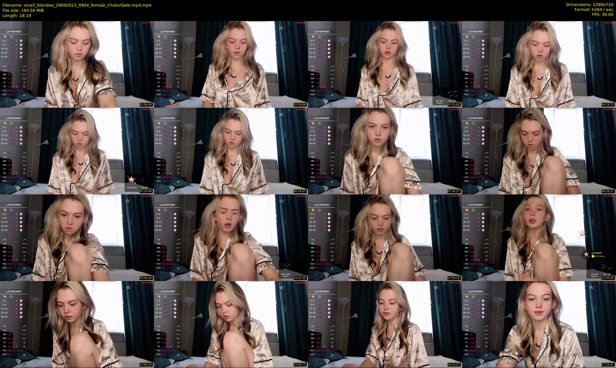 small_blondee — 19 minute Chaturbate female cam show recording, 720p, Sep 29, 2023