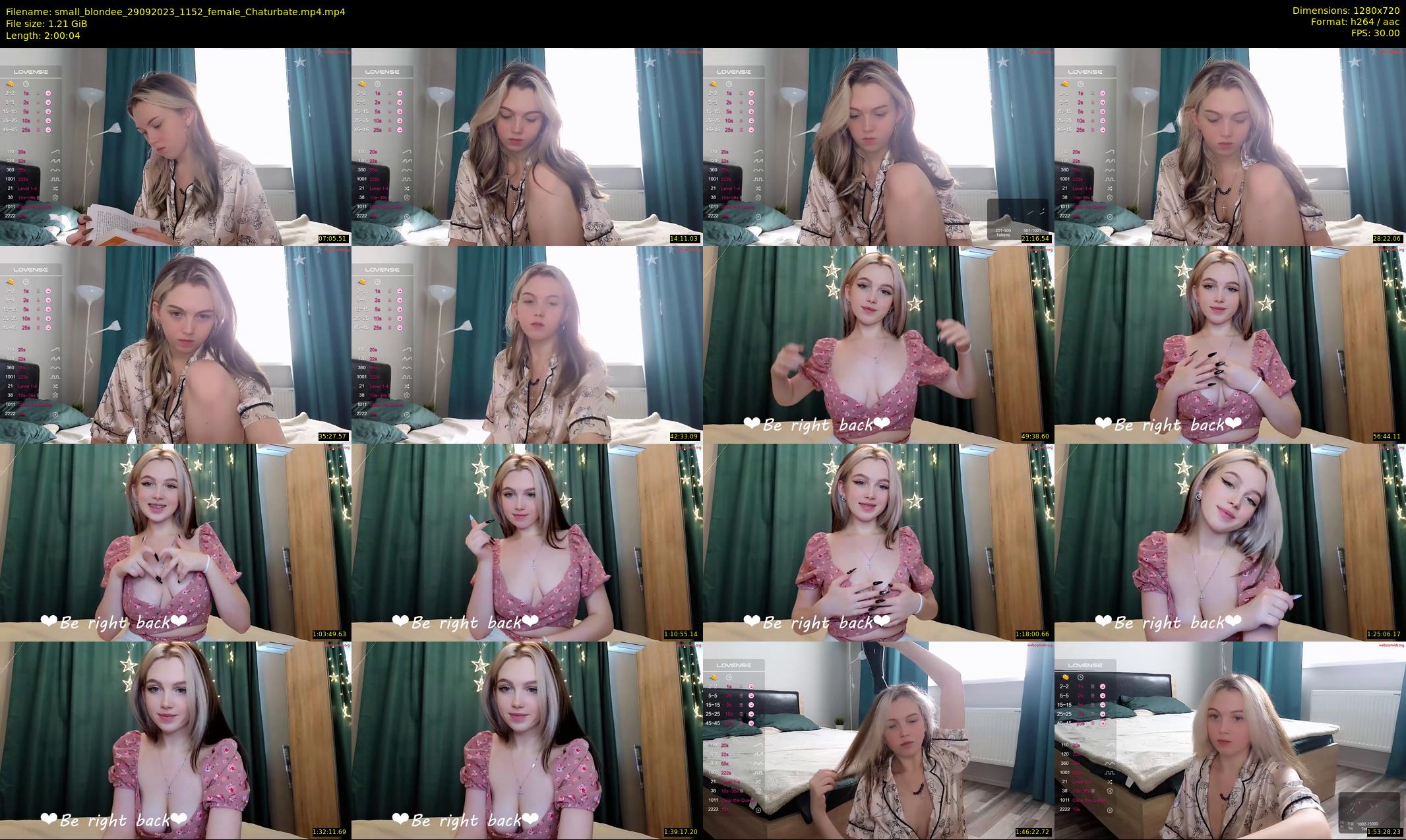 small_blondee — 121 minute Chaturbate female cam show recording, 720p, Sep 29, 2023