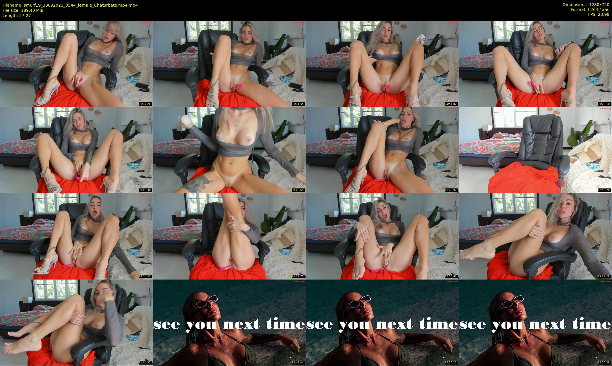 smurf19 — 28 minute Chaturbate female cam show recording, 720p, Sep 30, 2023