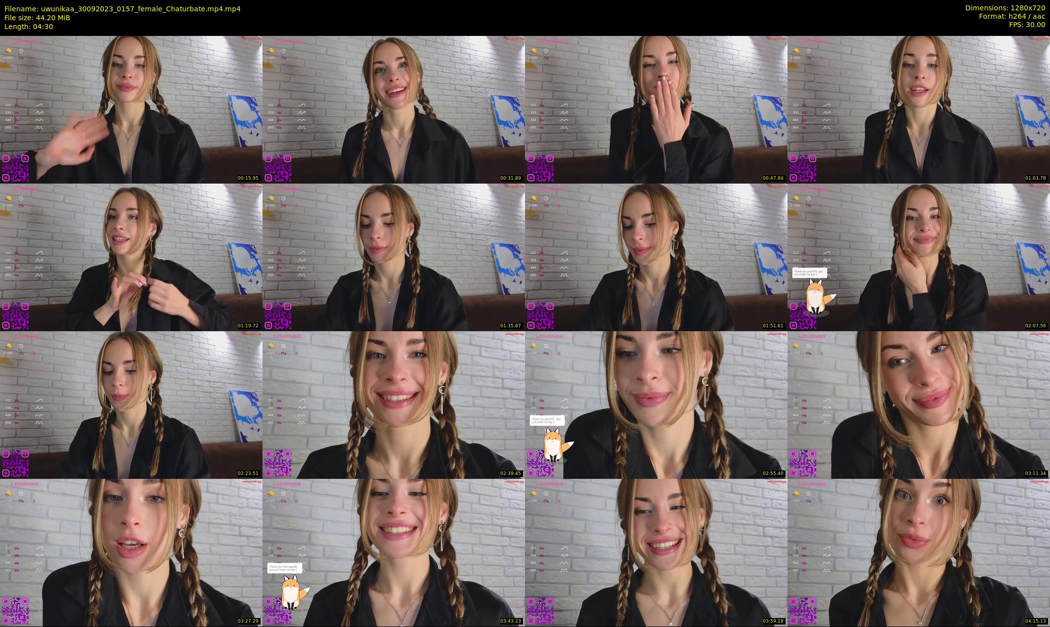uwunikaa — 5 minute Chaturbate female cam show recording, 720p, Sep 30, 2023