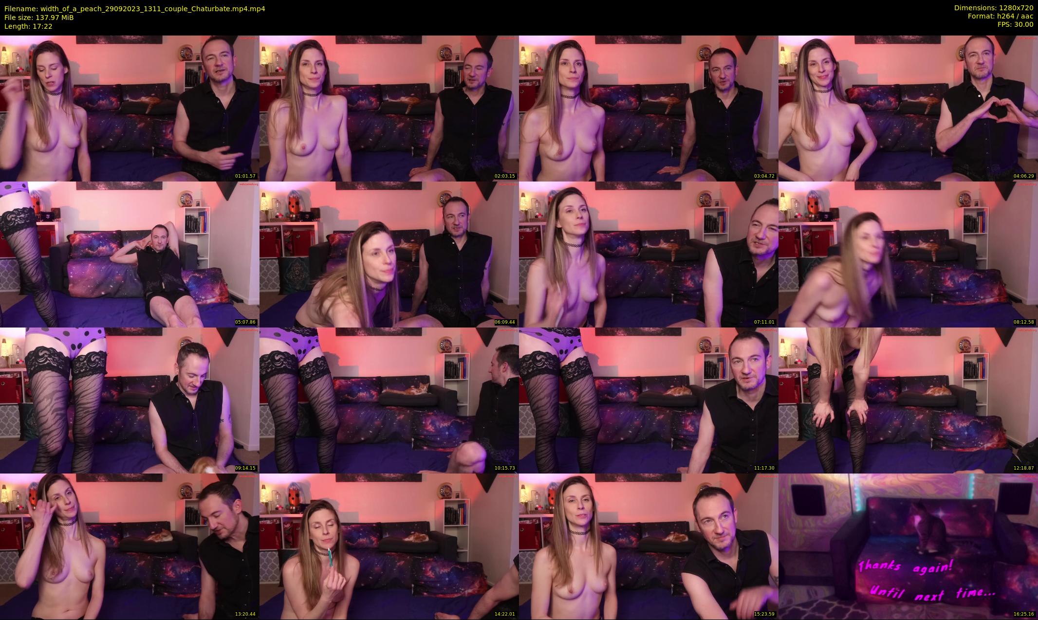 width_of_a_peach — 18 minute Chaturbate couple cam show recording, 720p, Sep 29, 2023
