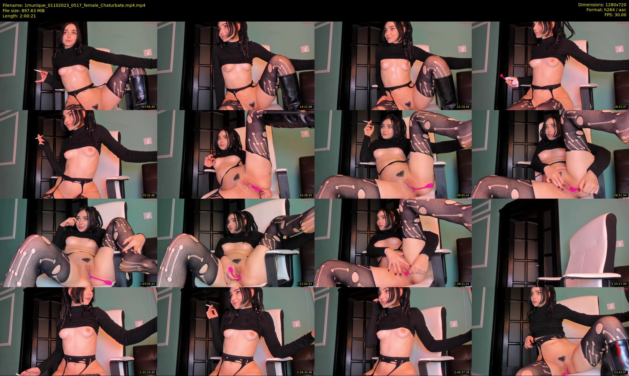 1munique — 121 minute Chaturbate female cam show recording, 720p, Oct 1, 2023