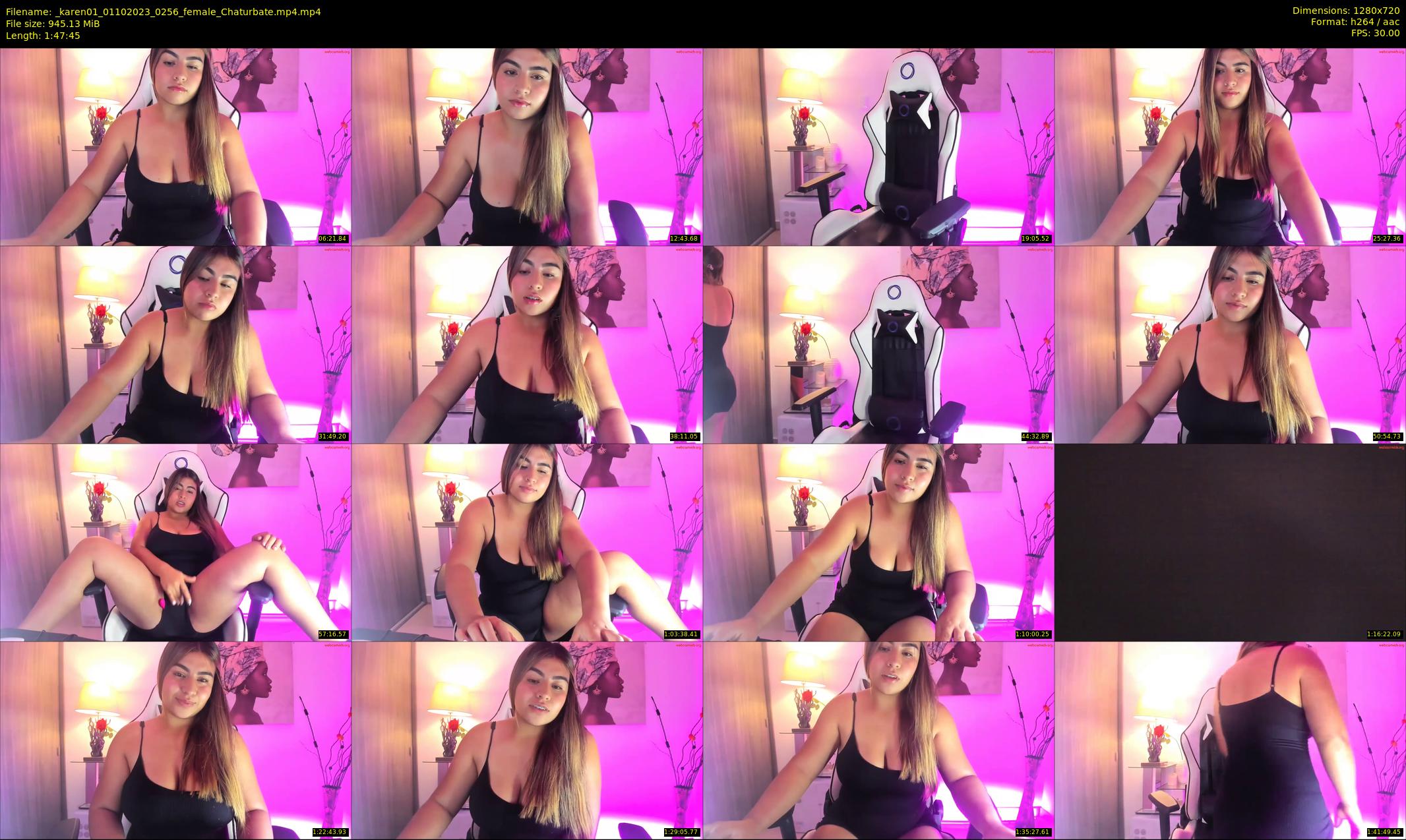 _karen01 — 108 minute Chaturbate female cam show recording, 720p, Oct 1, 2023