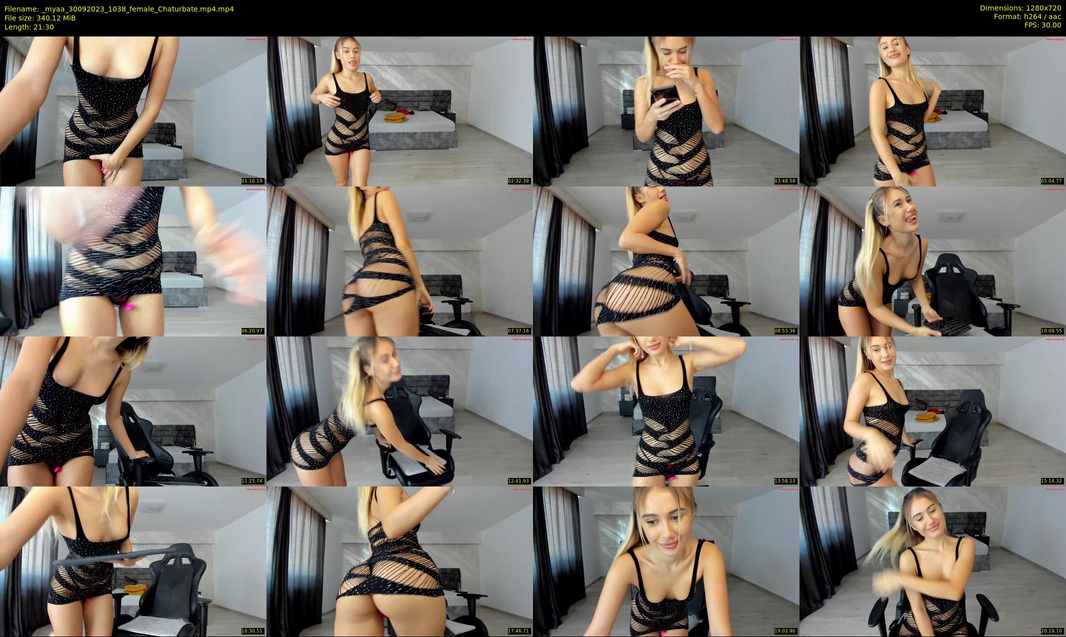 _myaa — 22 minute Chaturbate female cam show recording, 720p, Sep 30, 2023