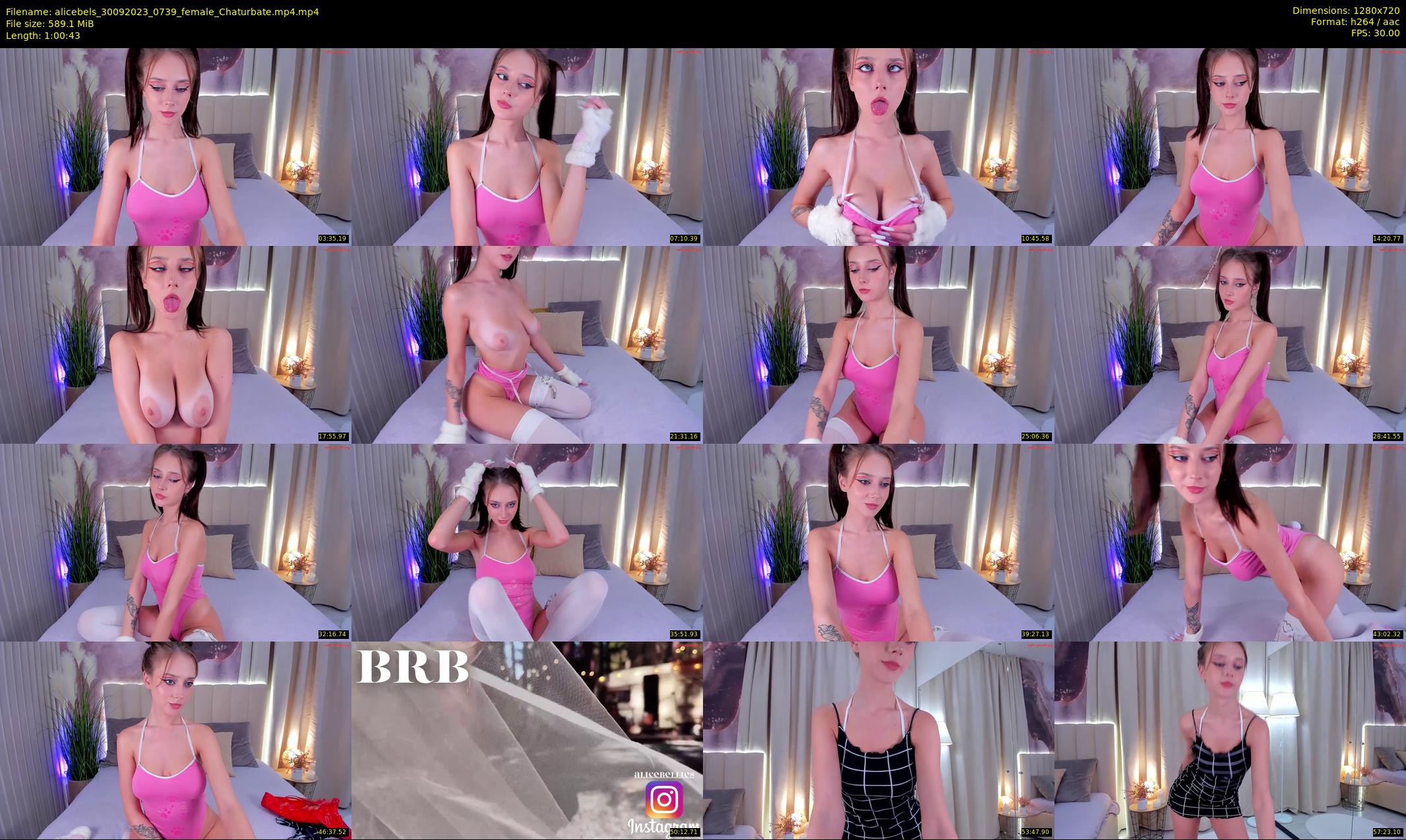 alicebels — 61 minute Chaturbate female cam show recording, 720p, Sep 30, 2023