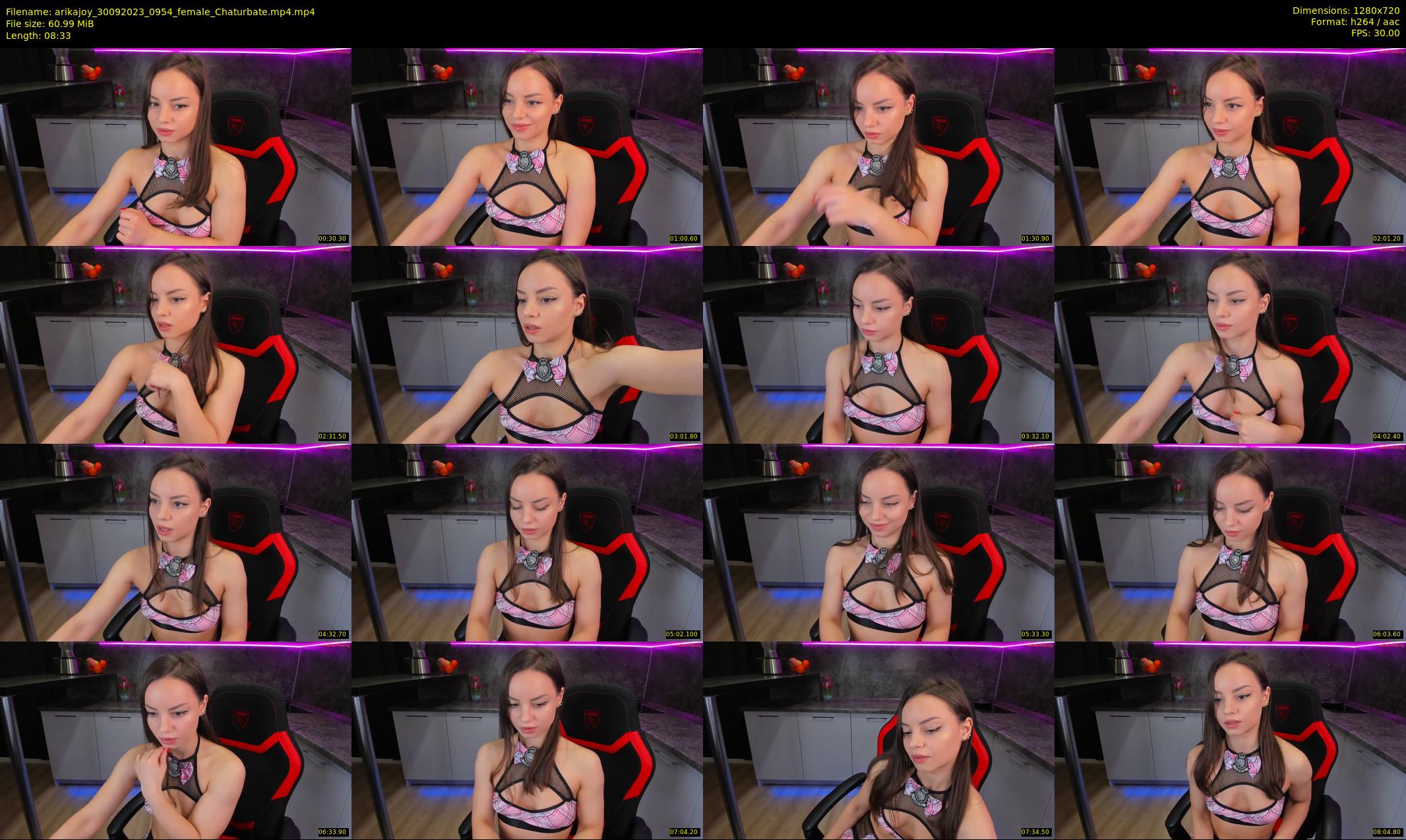 arikajoy — 9 minute Chaturbate female cam show recording, 720p, Sep 30, 2023