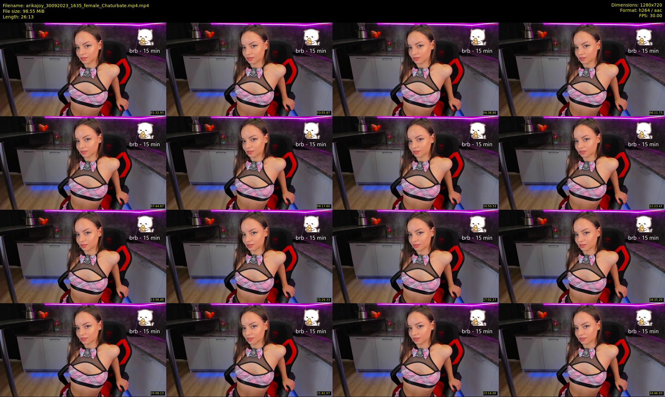 arikajoy — 27 minute Chaturbate female cam show recording, 720p, Sep 30, 2023
