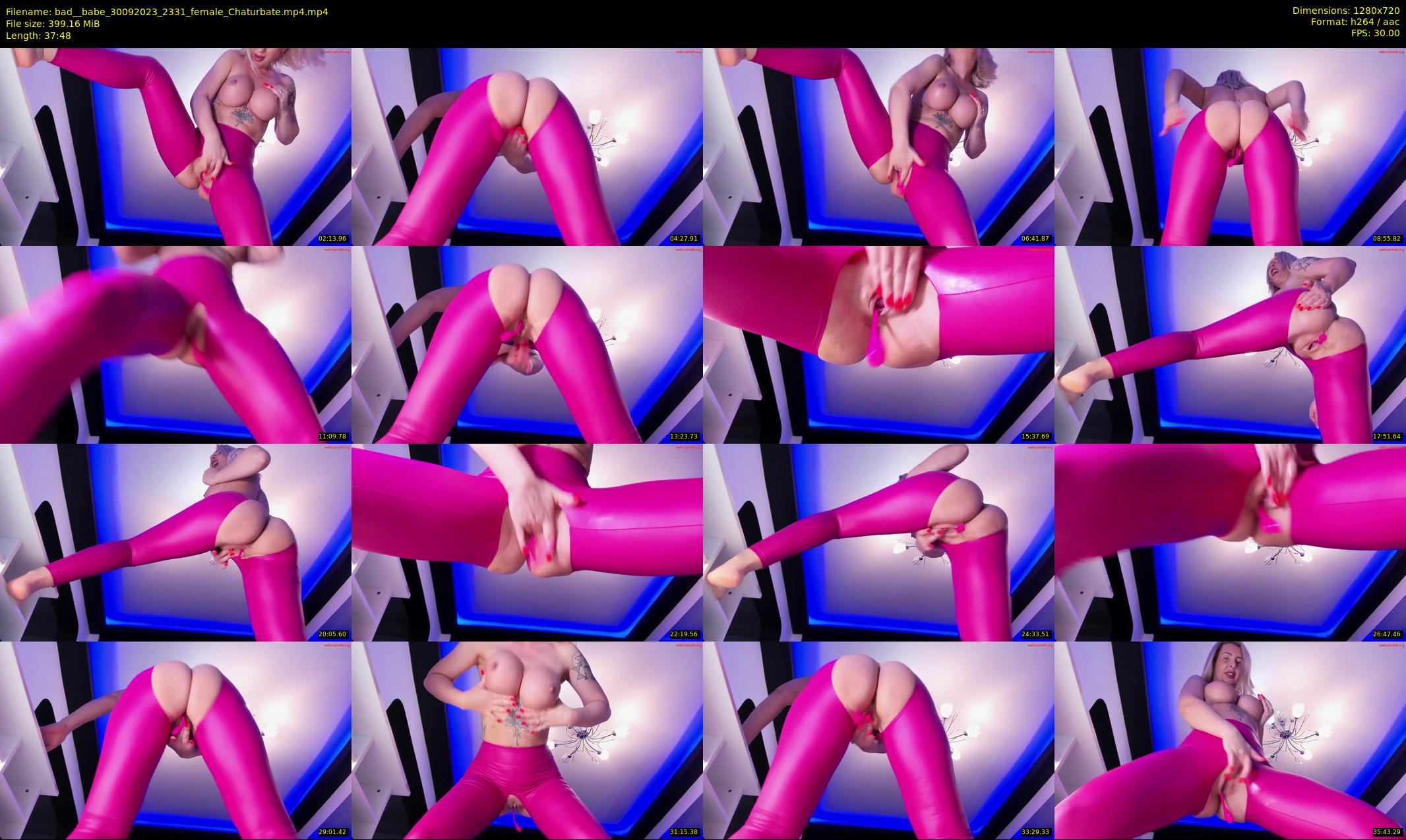 bad__babe — 38 minute Chaturbate female cam show recording, 720p, Sep 30, 2023