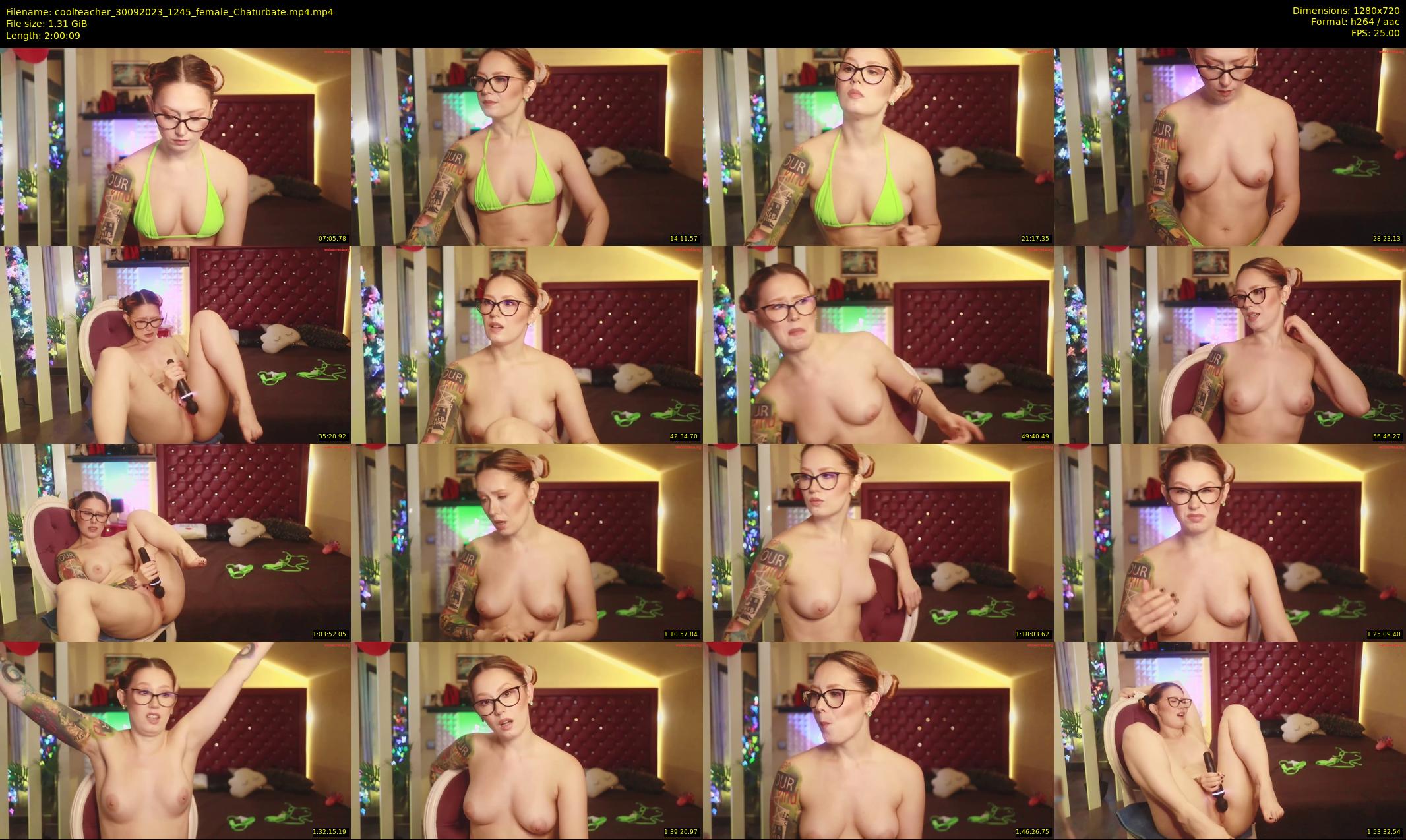 coolteacher — 121 minute Chaturbate female cam show recording, 720p, Sep 30, 2023