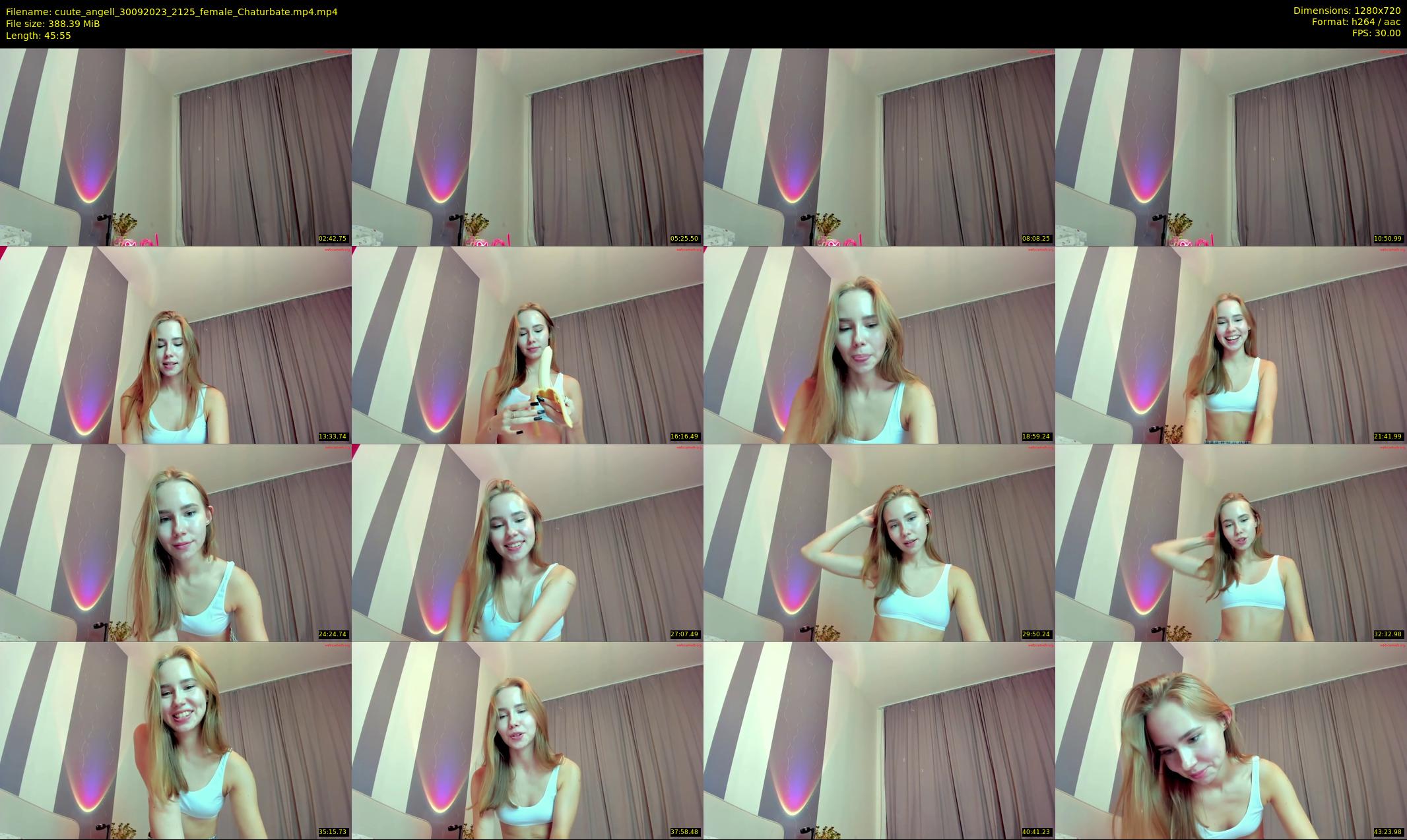 cuute_angell — 46 minute Chaturbate female cam show recording, 720p, Sep 30, 2023