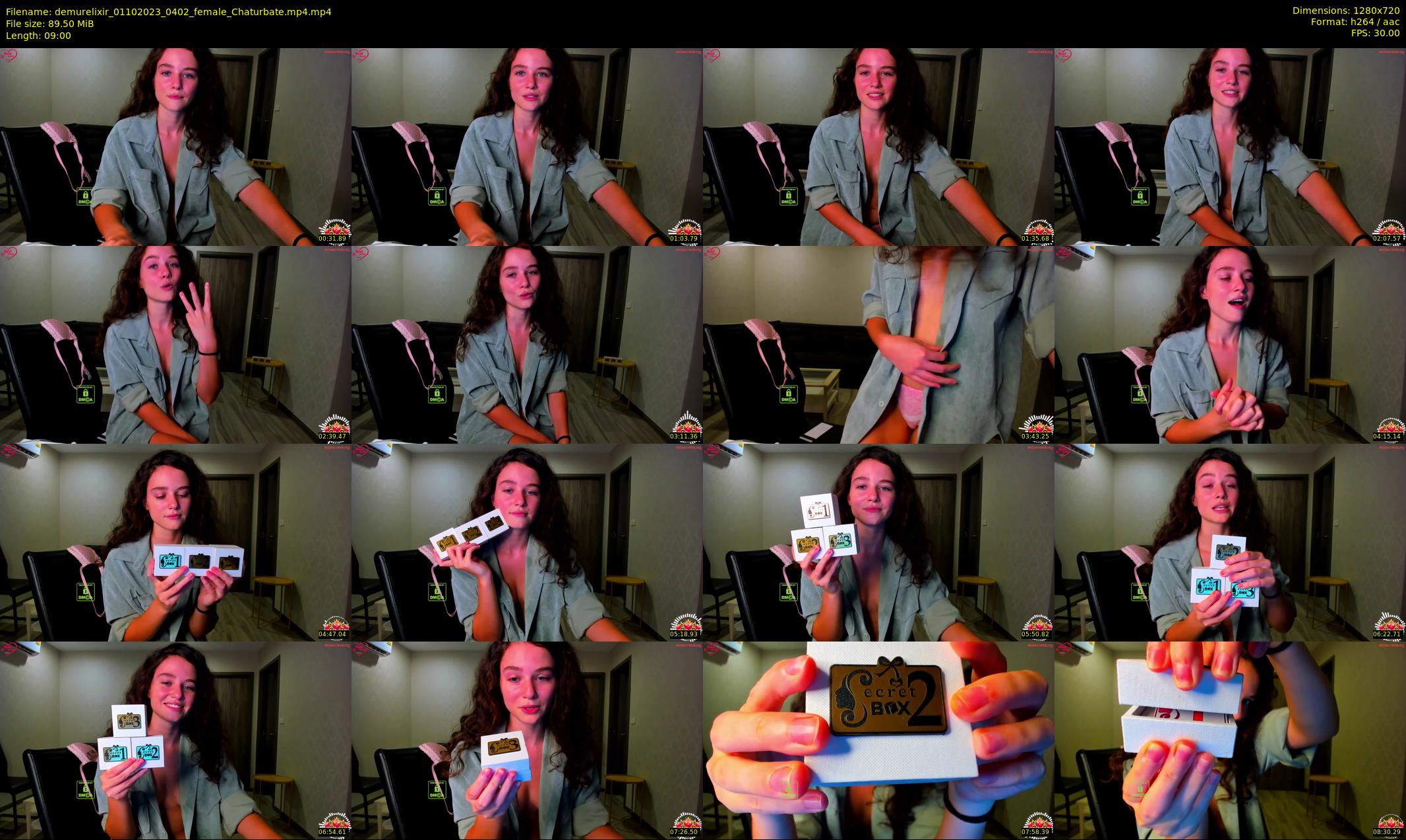 demurelixir — 9 minute Chaturbate female cam show recording, 720p, Oct 1, 2023