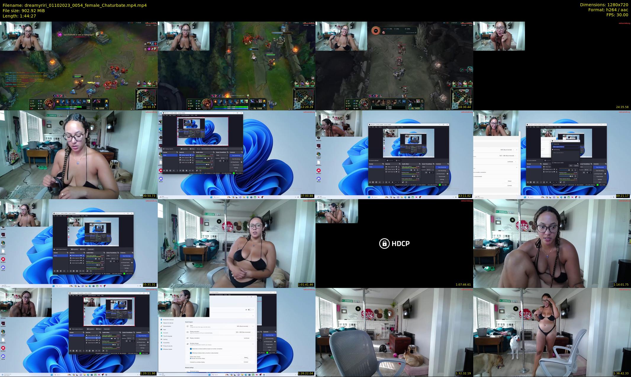 dreamyriri — 105 minute Chaturbate female cam show recording, 720p, Oct 1, 2023
