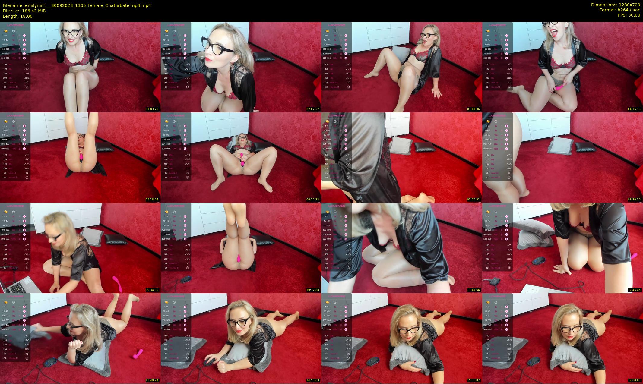 emilymilf__ — 18 minute Chaturbate female cam show recording, 720p, Sep 30, 2023