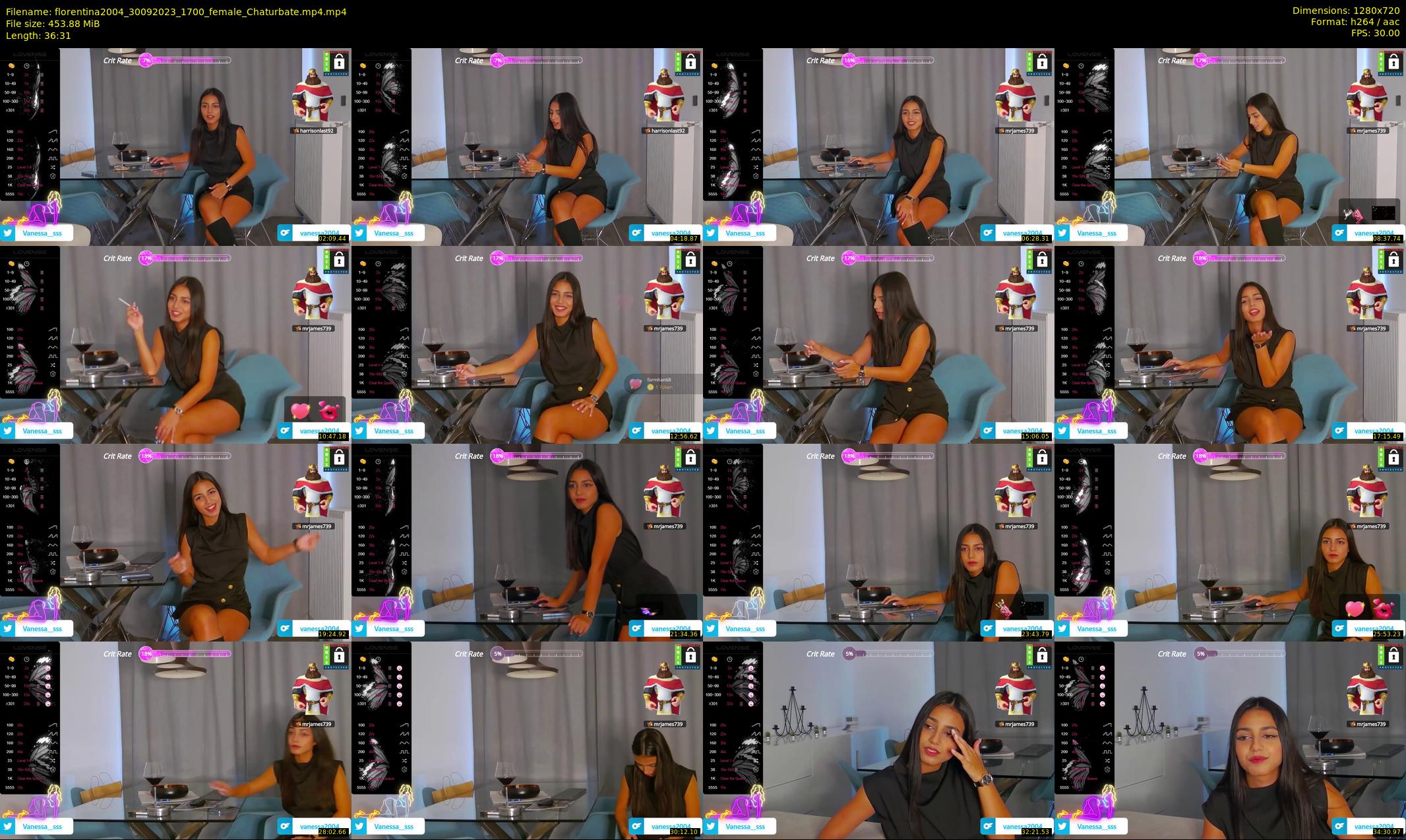 florentina2004 — 37 minute Chaturbate female cam show recording, 720p, Sep 30, 2023