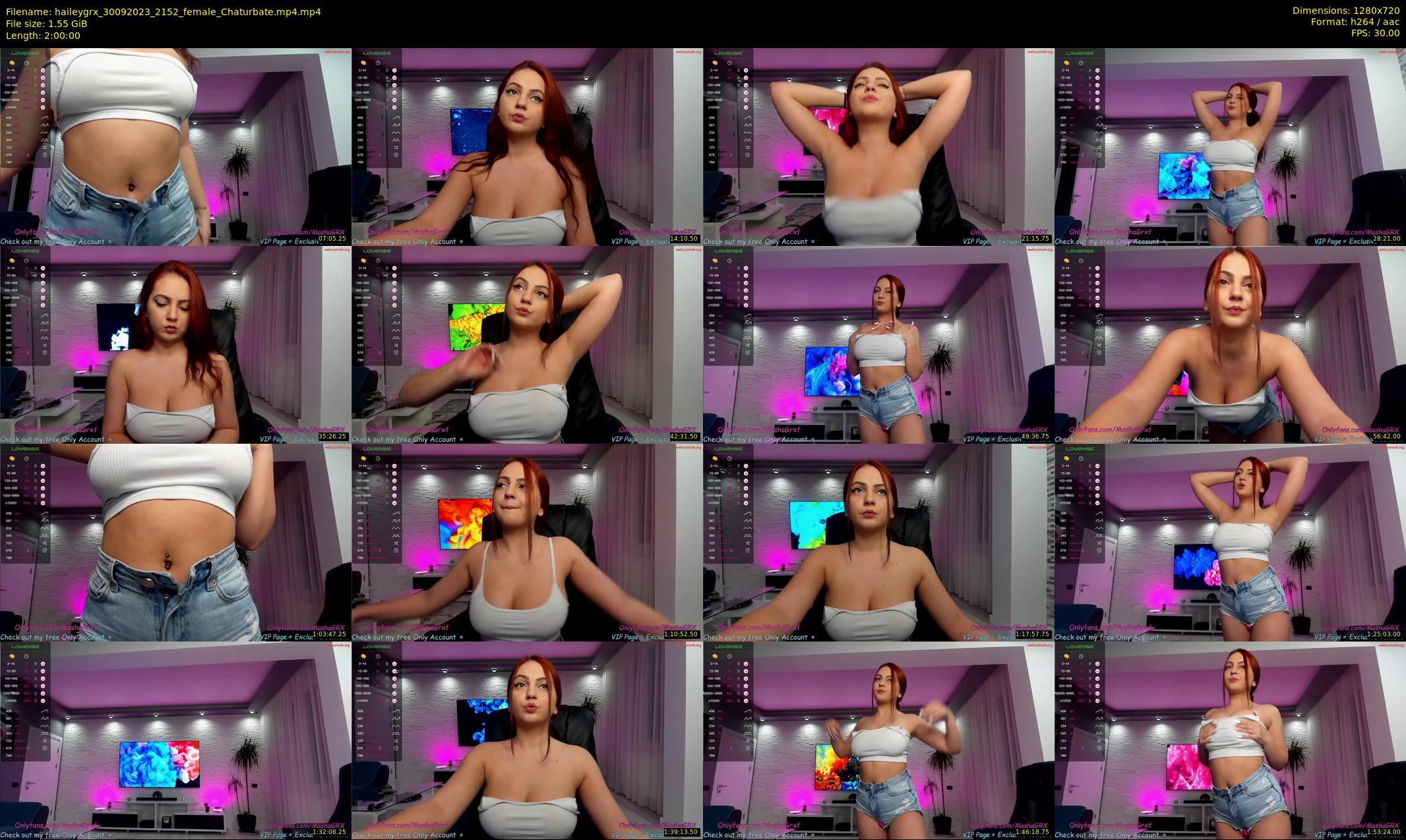 haileygrx — 120 minute Chaturbate female cam show recording, 720p, Sep 30, 2023