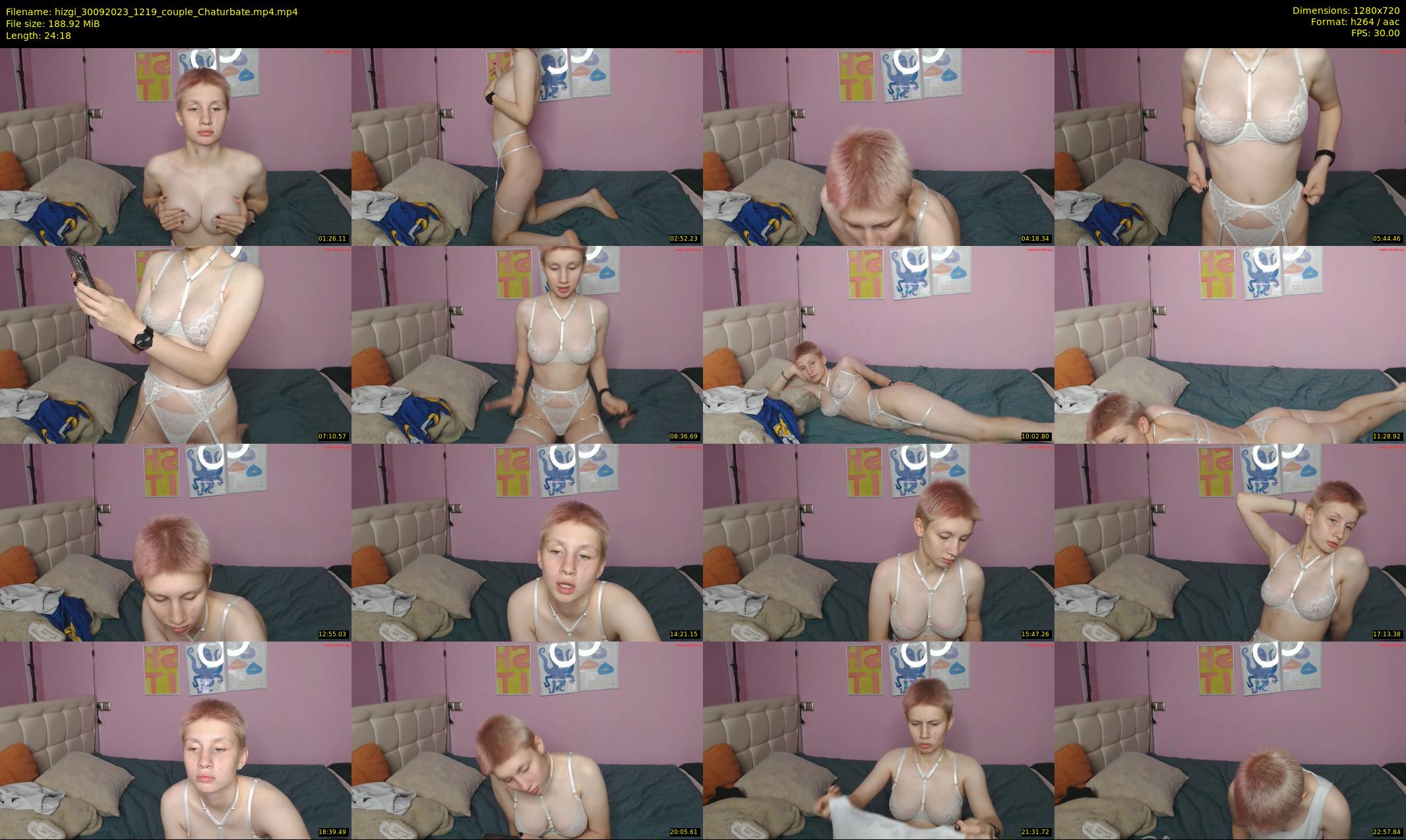 hizgi — 25 minute Chaturbate couple cam show recording, 720p, Sep 30, 2023