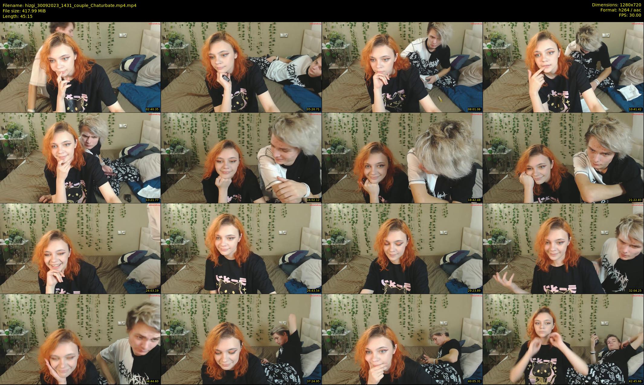 hizgi — 46 minute Chaturbate couple cam show recording, 720p, Sep 30, 2023
