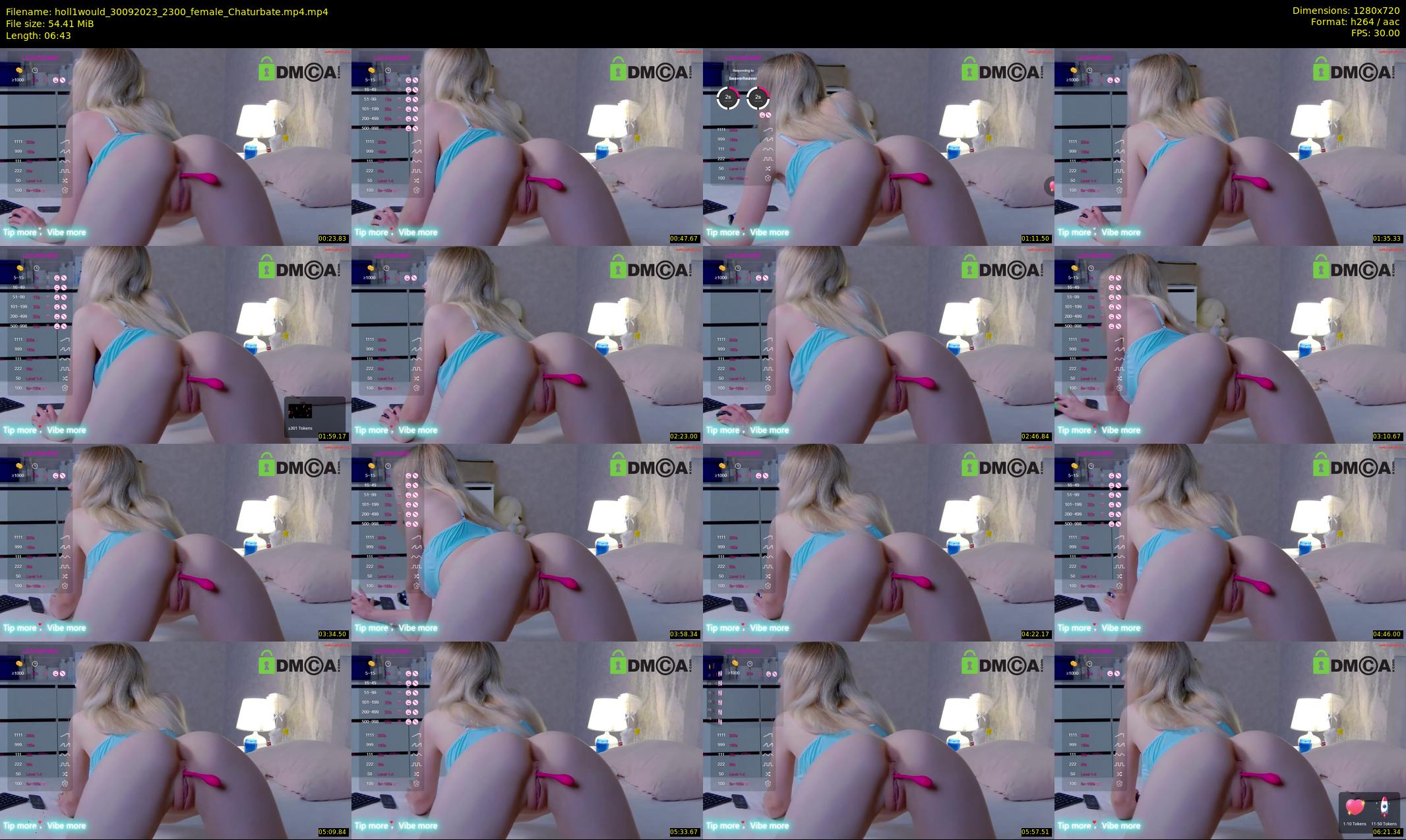 holl1would — 7 minute Chaturbate female cam show recording, 720p, Sep 30, 2023