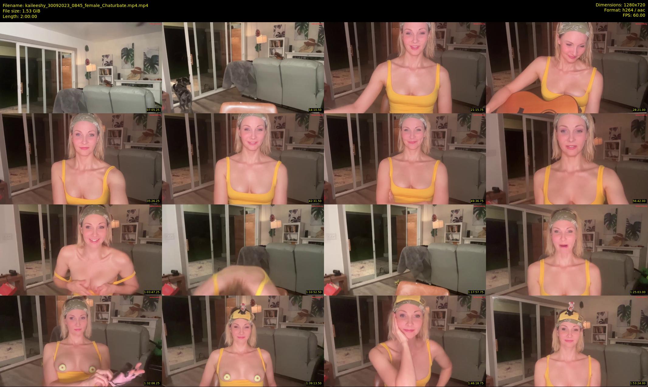 kaileeshy — 120 minute Chaturbate female cam show recording, 720p, Sep 30, 2023