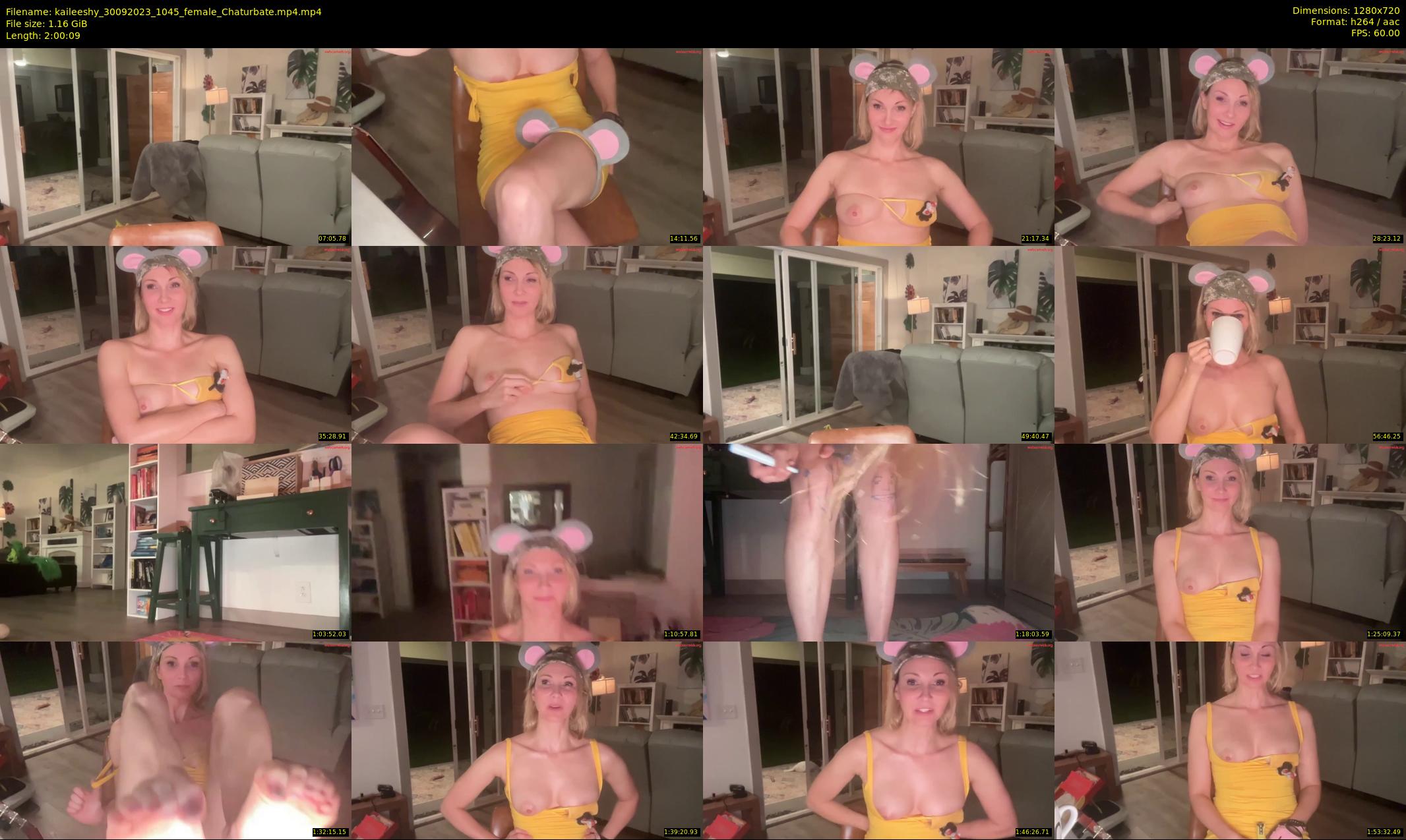kaileeshy — 121 minute Chaturbate female cam show recording, 720p, Sep 30, 2023