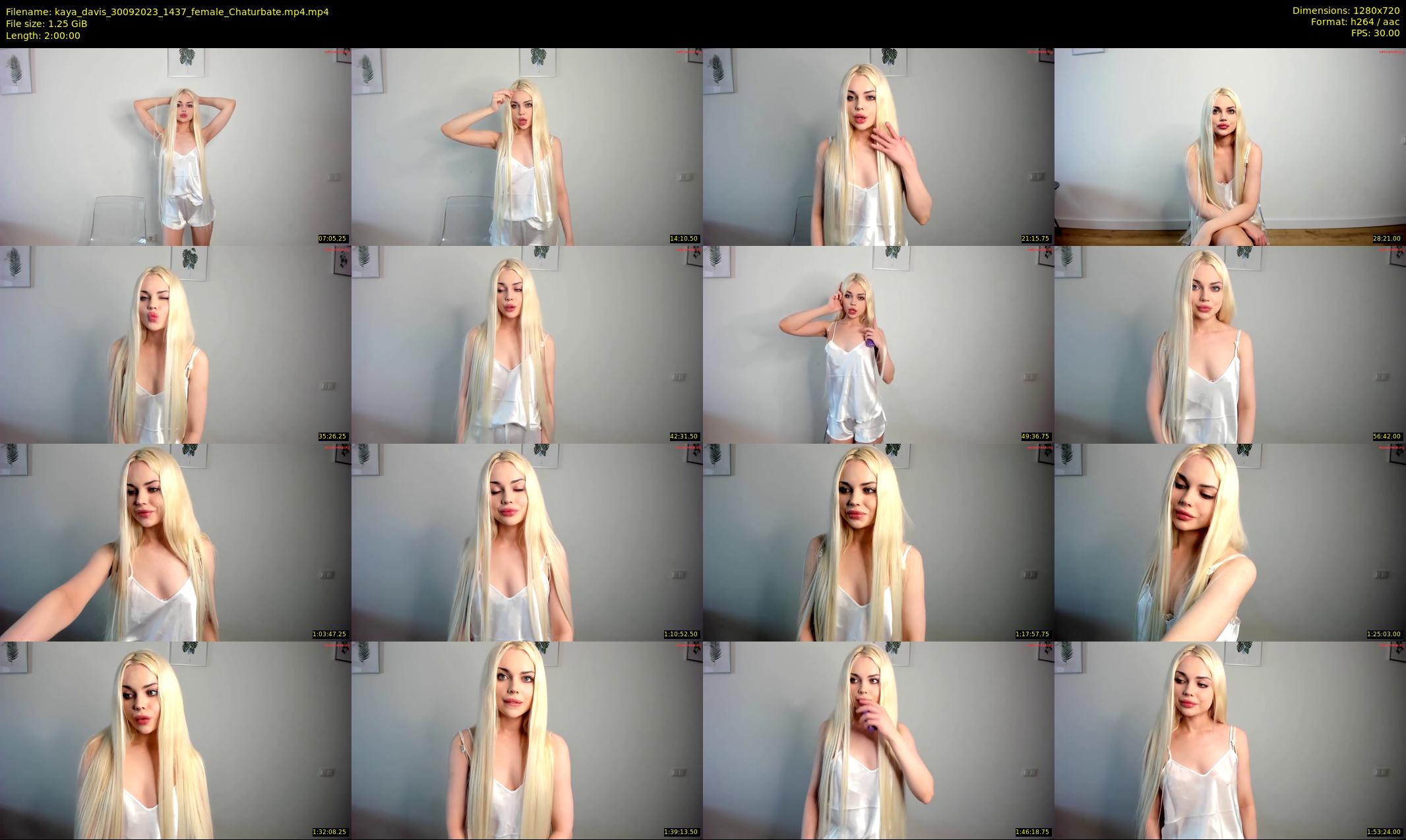 kaya_davis — 120 minute Chaturbate female cam show recording, 720p, Sep 30, 2023