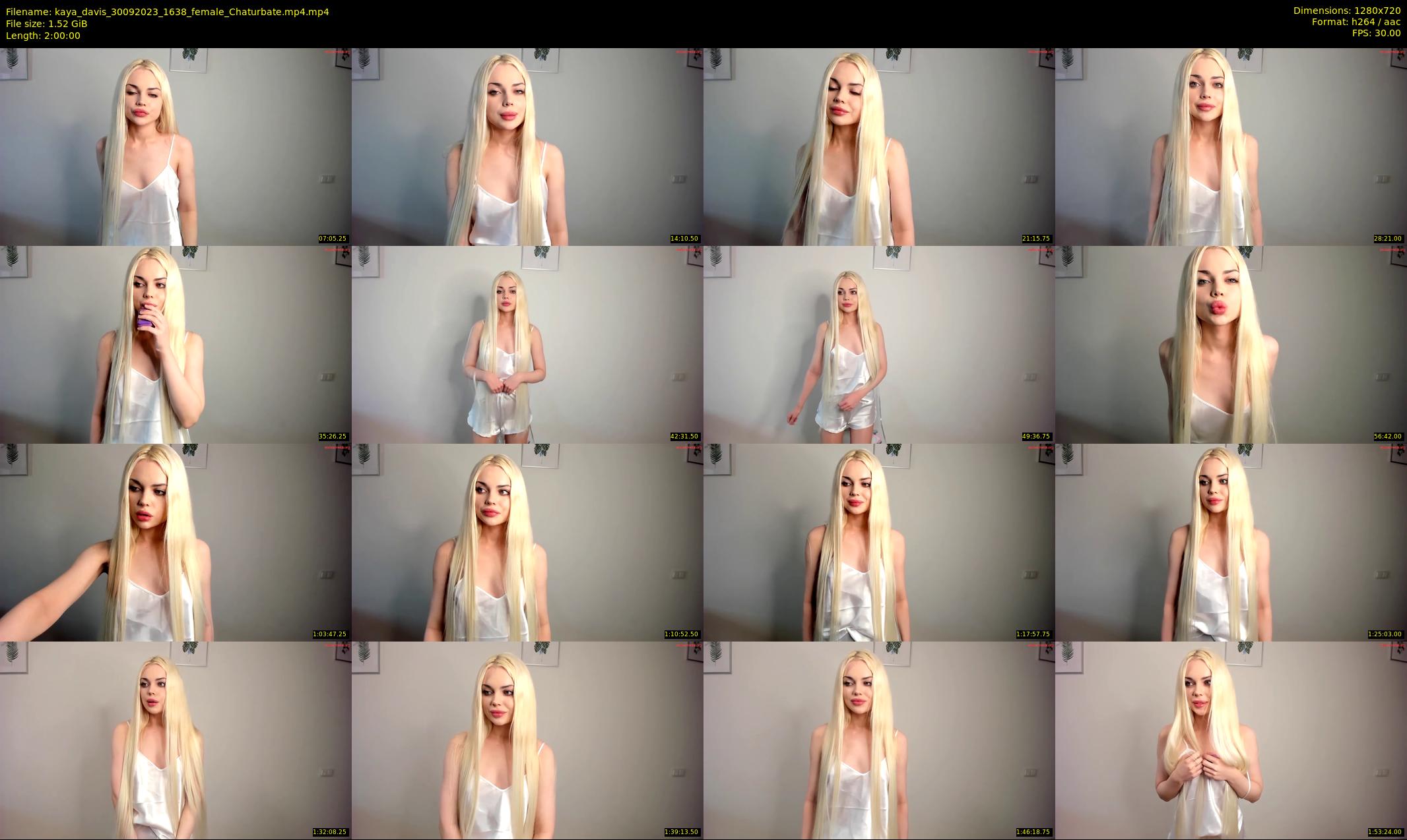 kaya_davis — 120 minute Chaturbate female cam show recording, 720p, Sep 30, 2023