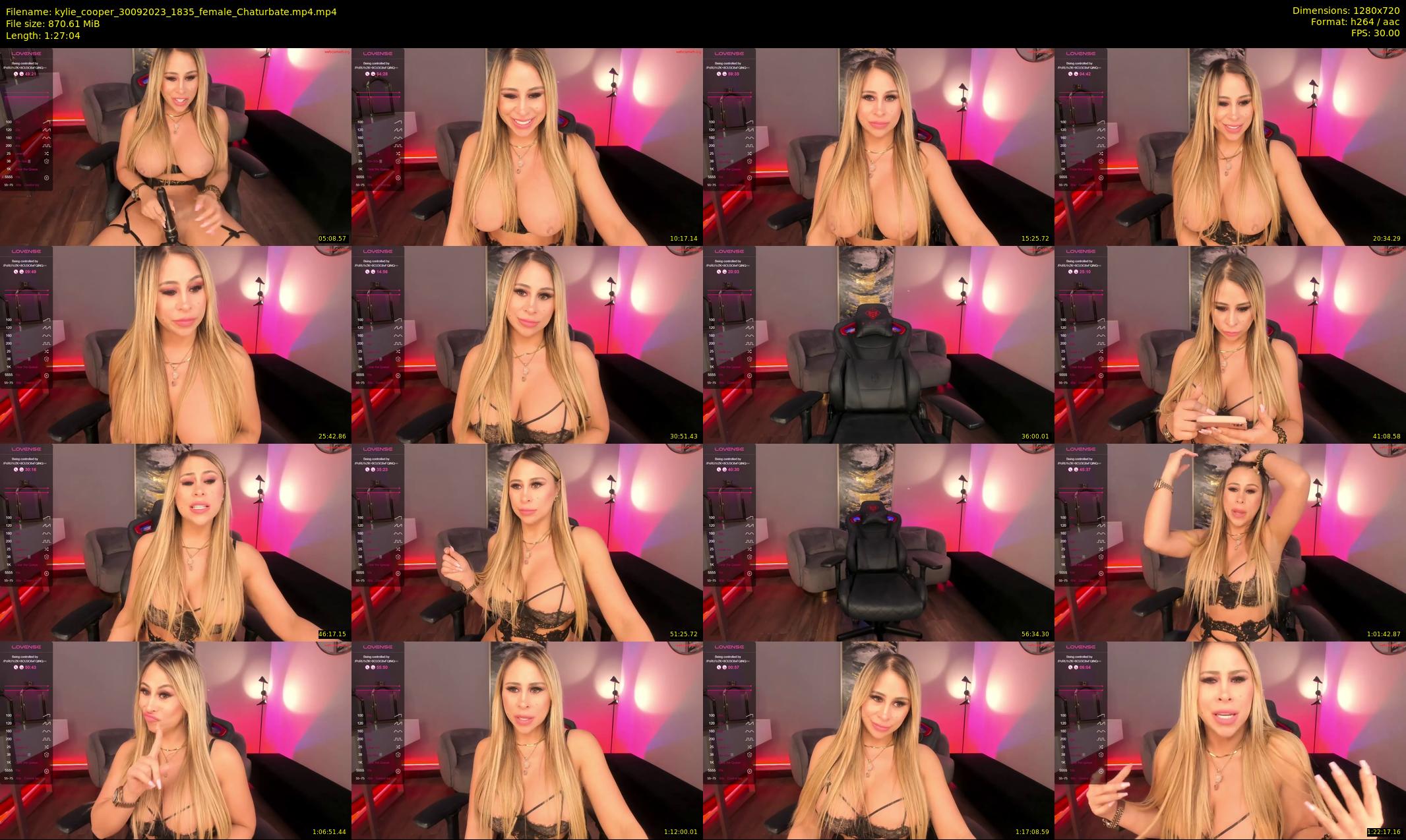 kylie_cooper — 88 minute Chaturbate female cam show recording, 720p, Sep 30, 2023