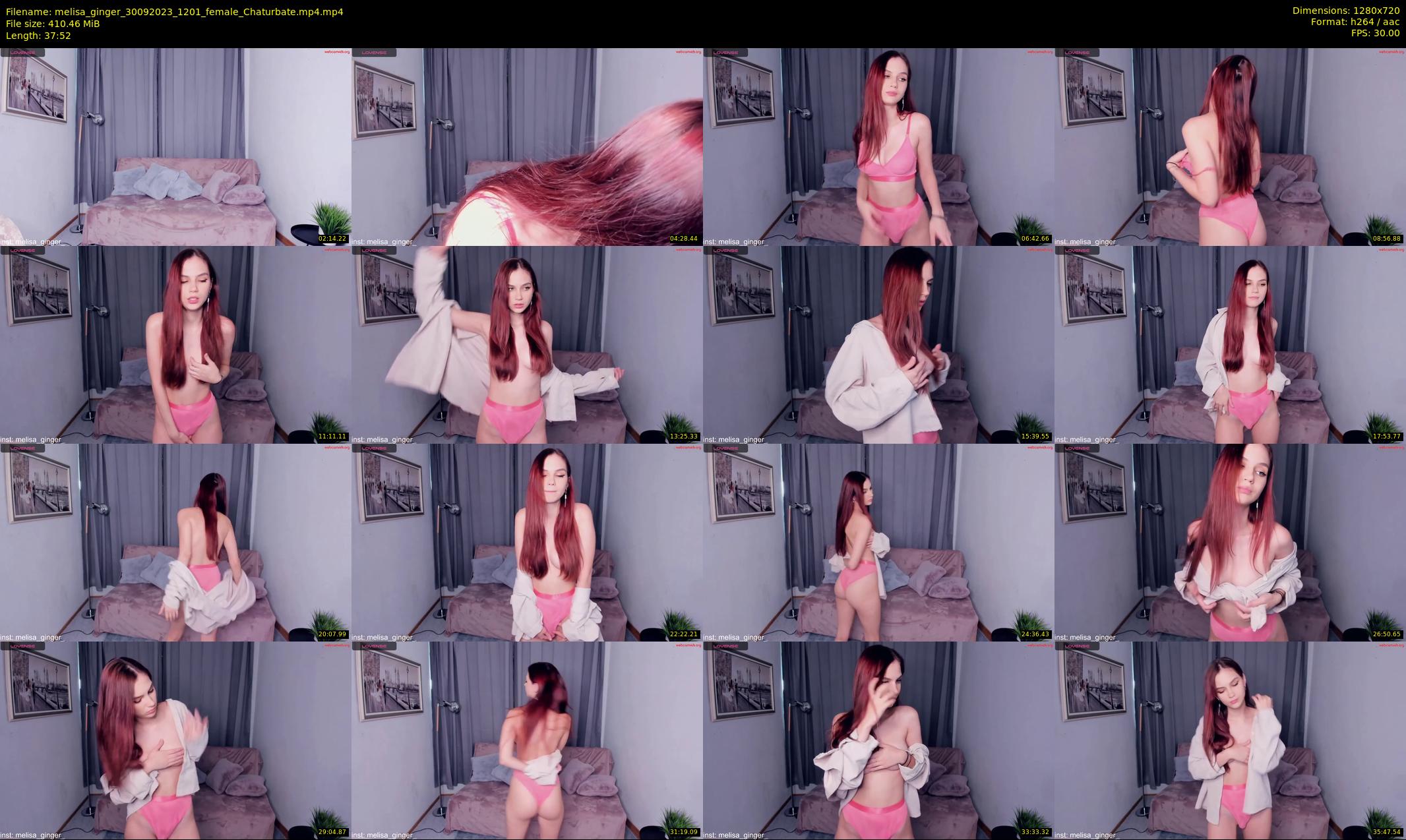 melisa_ginger — 38 minute Chaturbate female cam show recording, 720p, Sep 30, 2023